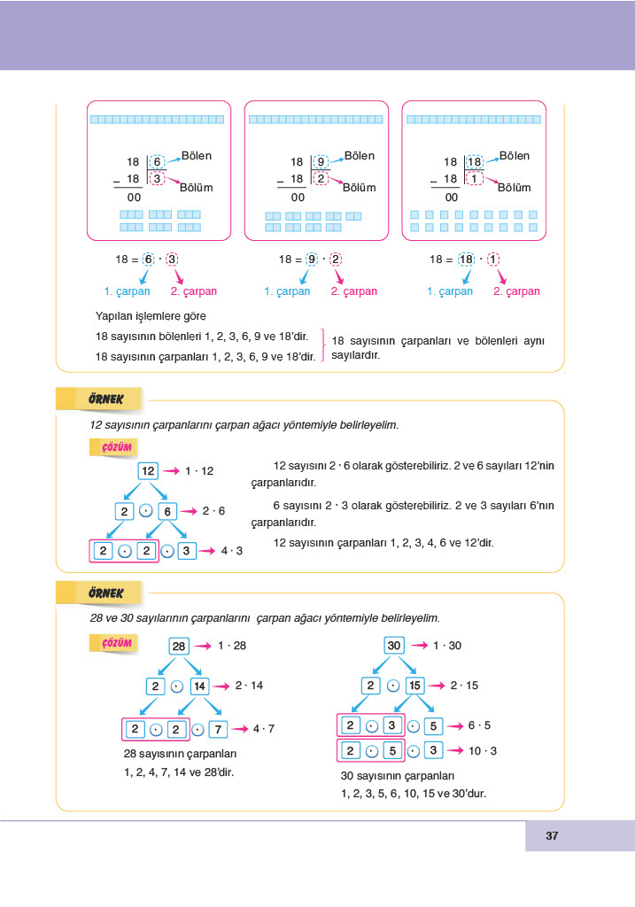 6. Sınıf Doğa Yayınları Matematik Ders Kitabı Sayfa 37 Cevapları 6. Sınıf Doğa Yayınları Matematik Ders Kitabı Sayfa 37 Cevapları