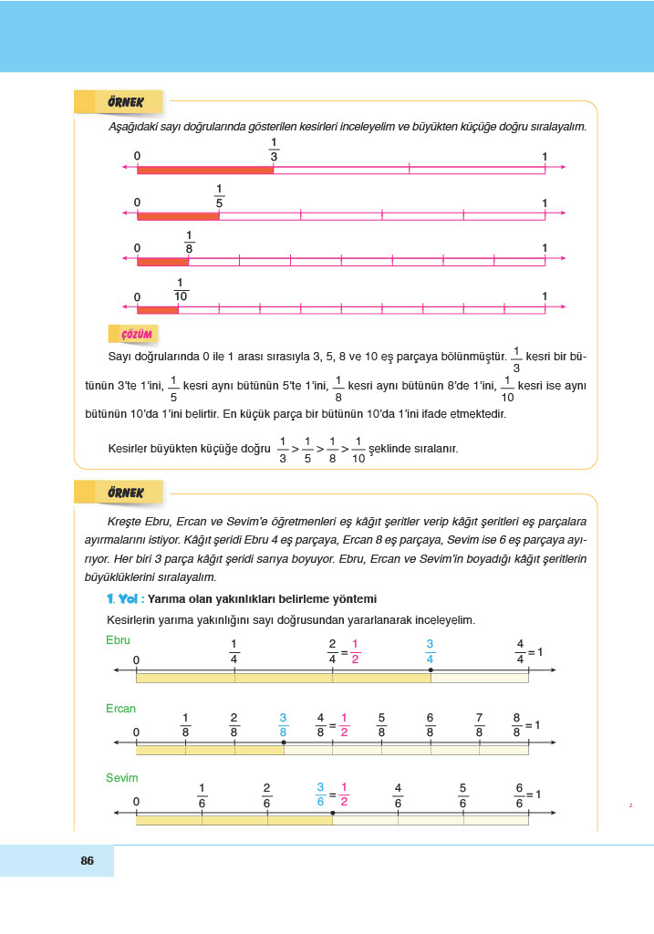 6. Sınıf Doğa Yayınları Matematik Ders Kitabı Sayfa 86 Cevapları 6. Sınıf Doğa Yayınları Matematik Ders Kitabı Sayfa 86 Cevapları
