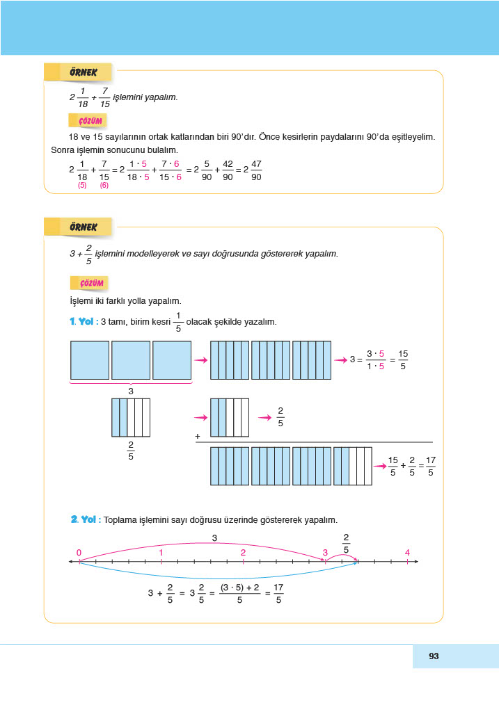 6. Sınıf Doğa Yayınları Matematik Ders Kitabı Sayfa 93 Cevapları 6. Sınıf Doğa Yayınları Matematik Ders Kitabı Sayfa 93 Cevapları