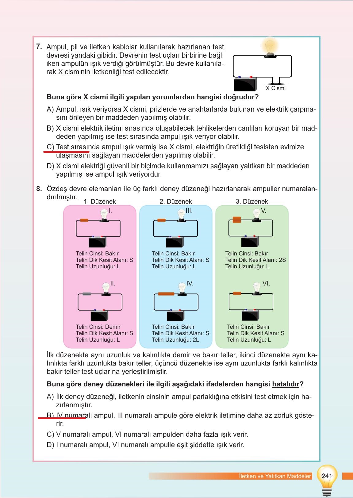 6. Sınıf Meb Yayınları Fen Bilimleri Ders Kitabı Sayfa 241 Cevapları 6. Sınıf Meb Yayınları Fen Bilimleri Ders Kitabı Sayfa 241 Cevapları