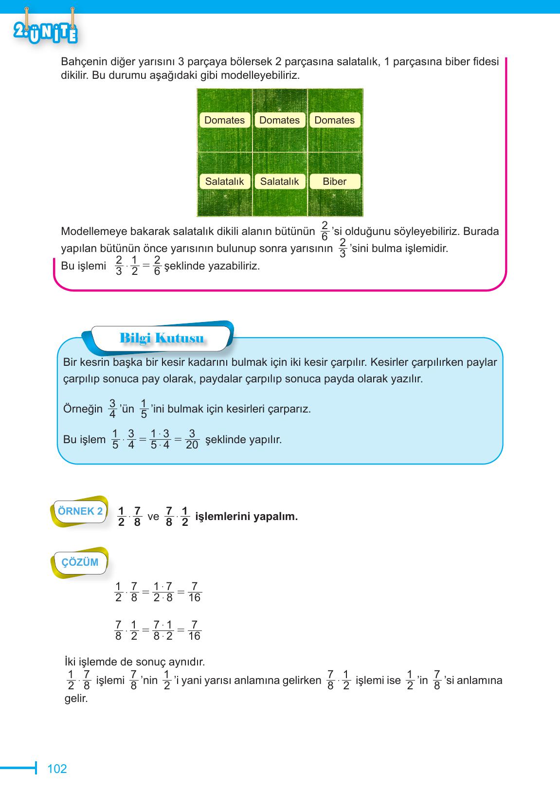 6. Sınıf Meb Yayınları Matematik Ders Kitabı Sayfa 102 Cevapları