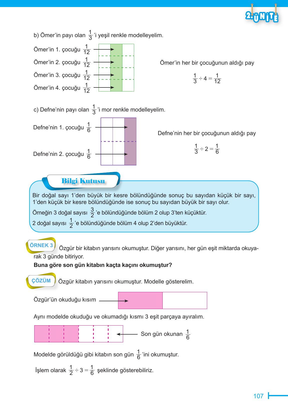 6. Sınıf Meb Yayınları Matematik Ders Kitabı Sayfa 107 Cevapları 6. Sınıf Meb Yayınları Matematik Ders Kitabı Sayfa 107 Cevapları