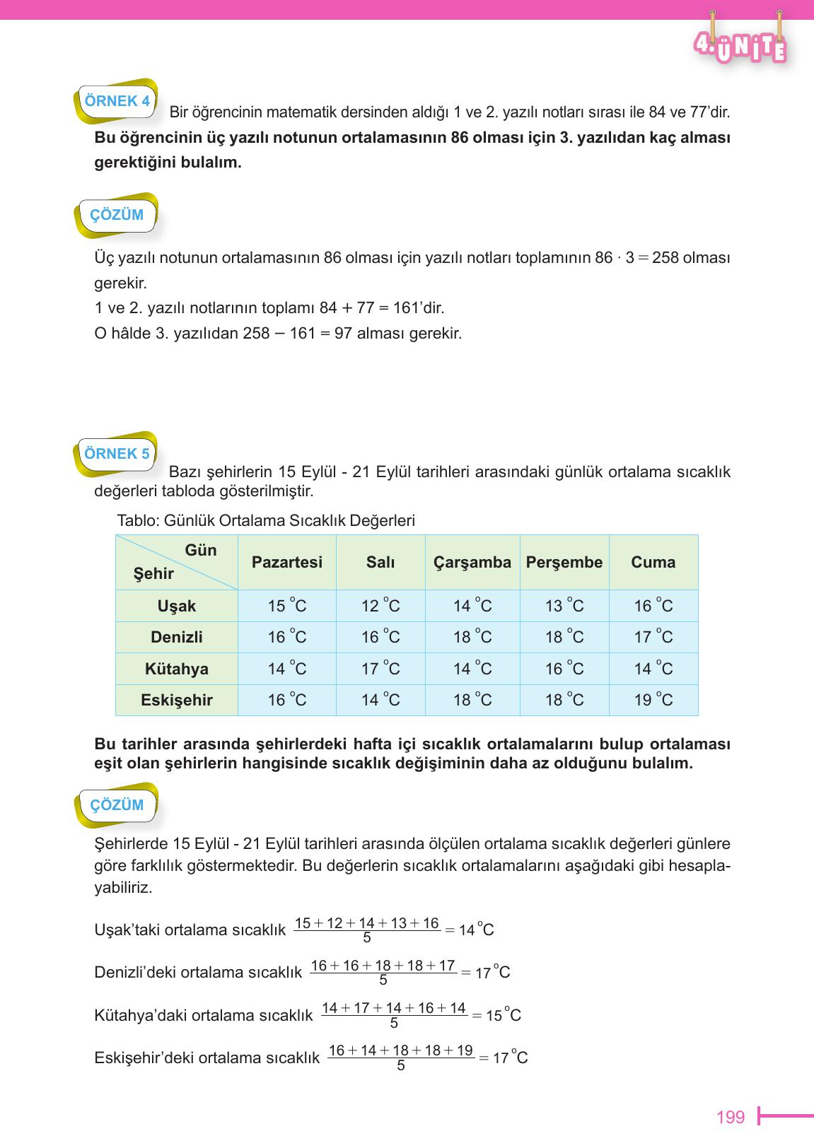 6. Sınıf Meb Yayınları Matematik Ders Kitabı Sayfa 199 Cevapları 6. Sınıf Meb Yayınları Matematik Ders Kitabı Sayfa 199 Cevapları