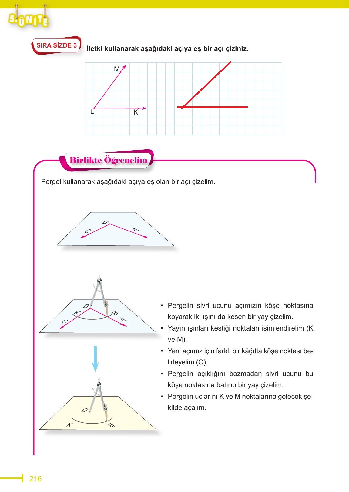 6. Sınıf Meb Yayınları Matematik Ders Kitabı Sayfa 216 Cevapları