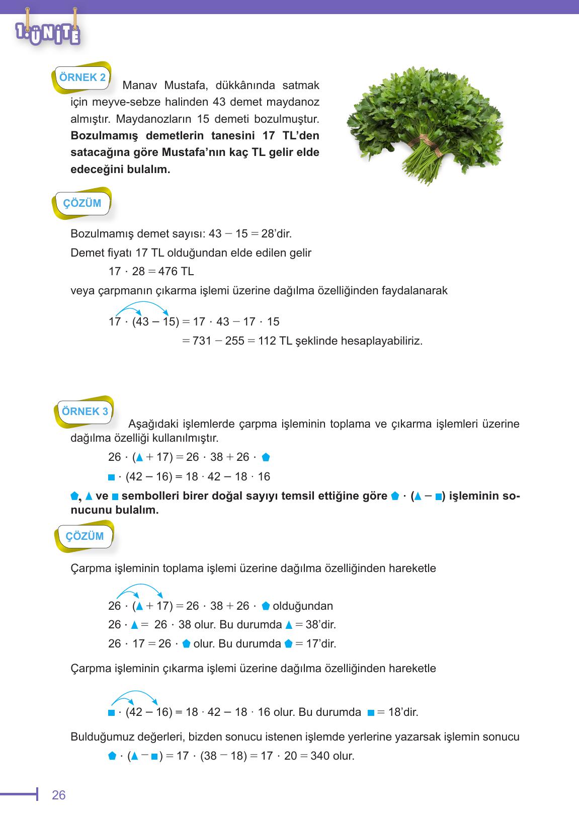 6. Sınıf Meb Yayınları Matematik Ders Kitabı Sayfa 26 Cevapları 6. Sınıf Meb Yayınları Matematik Ders Kitabı Sayfa 26 Cevapları