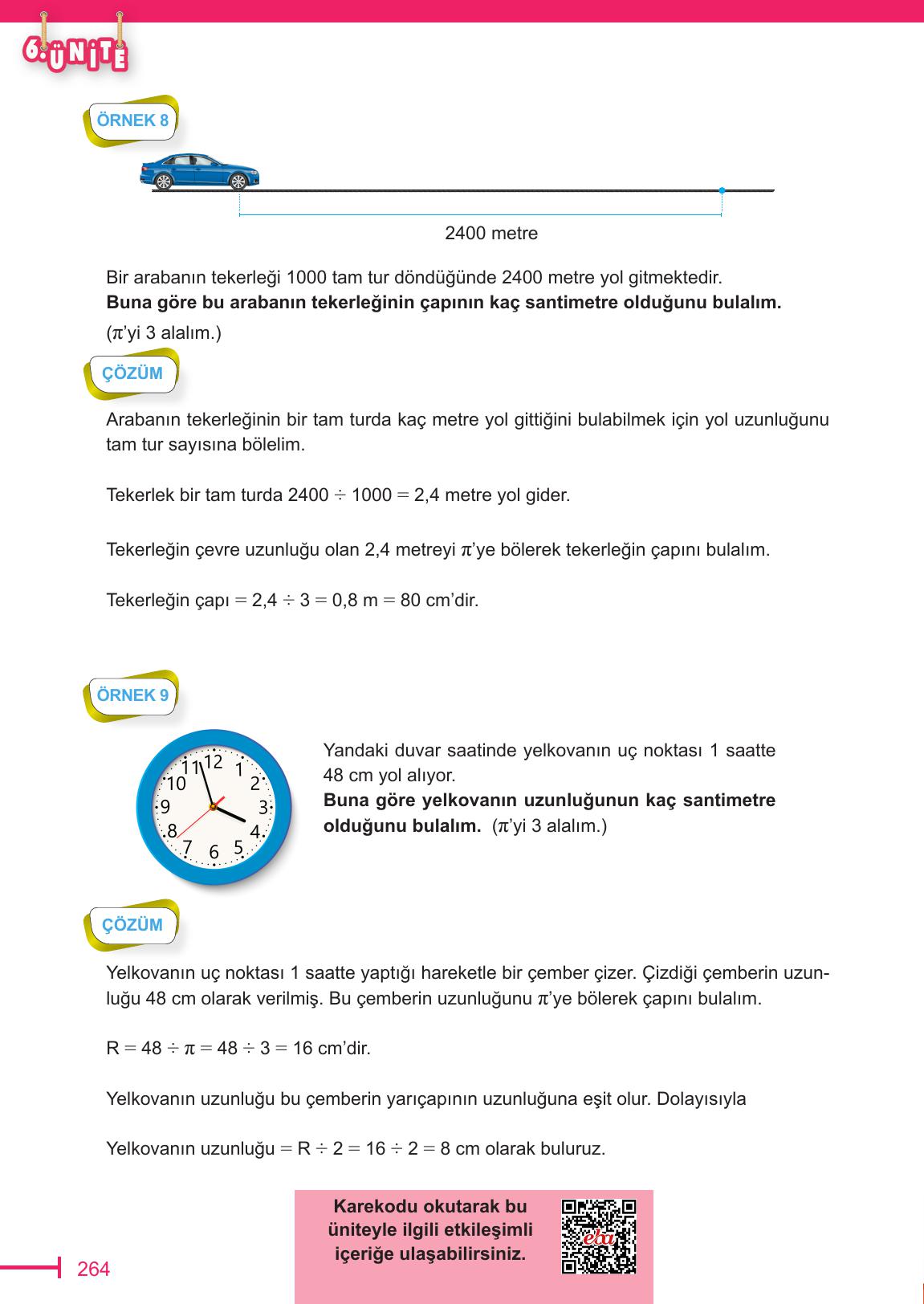 6. Sınıf Meb Yayınları Matematik Ders Kitabı Sayfa 264 Cevapları