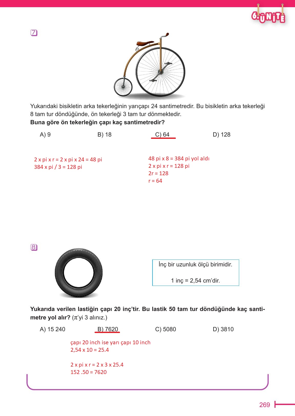 6. Sınıf Meb Yayınları Matematik Ders Kitabı Sayfa 269 Cevapları 6. Sınıf Meb Yayınları Matematik Ders Kitabı Sayfa 269 Cevapları