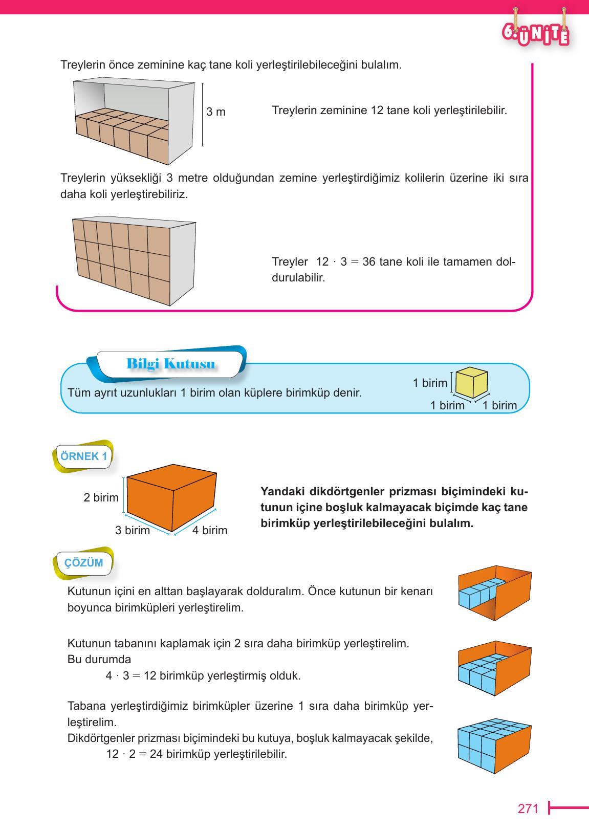 6. Sınıf Meb Yayınları Matematik Ders Kitabı Sayfa 271 Cevapları