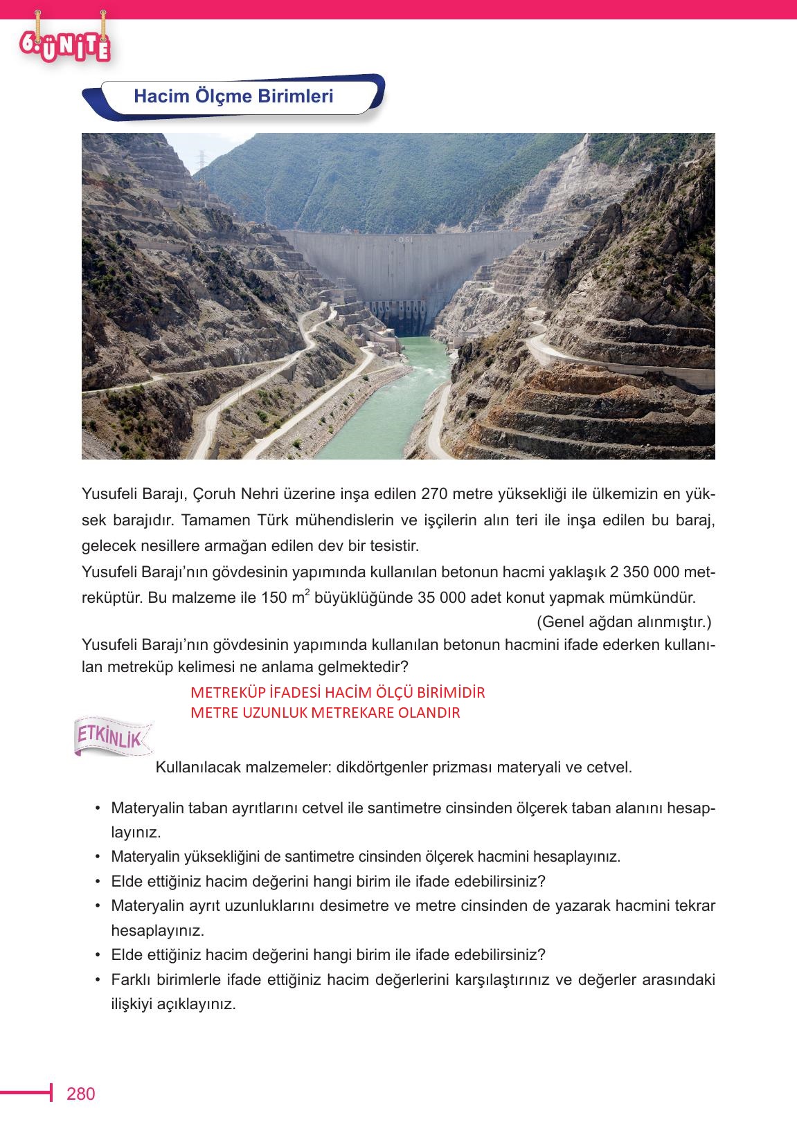 6. Sınıf Meb Yayınları Matematik Ders Kitabı Sayfa 280 Cevapları