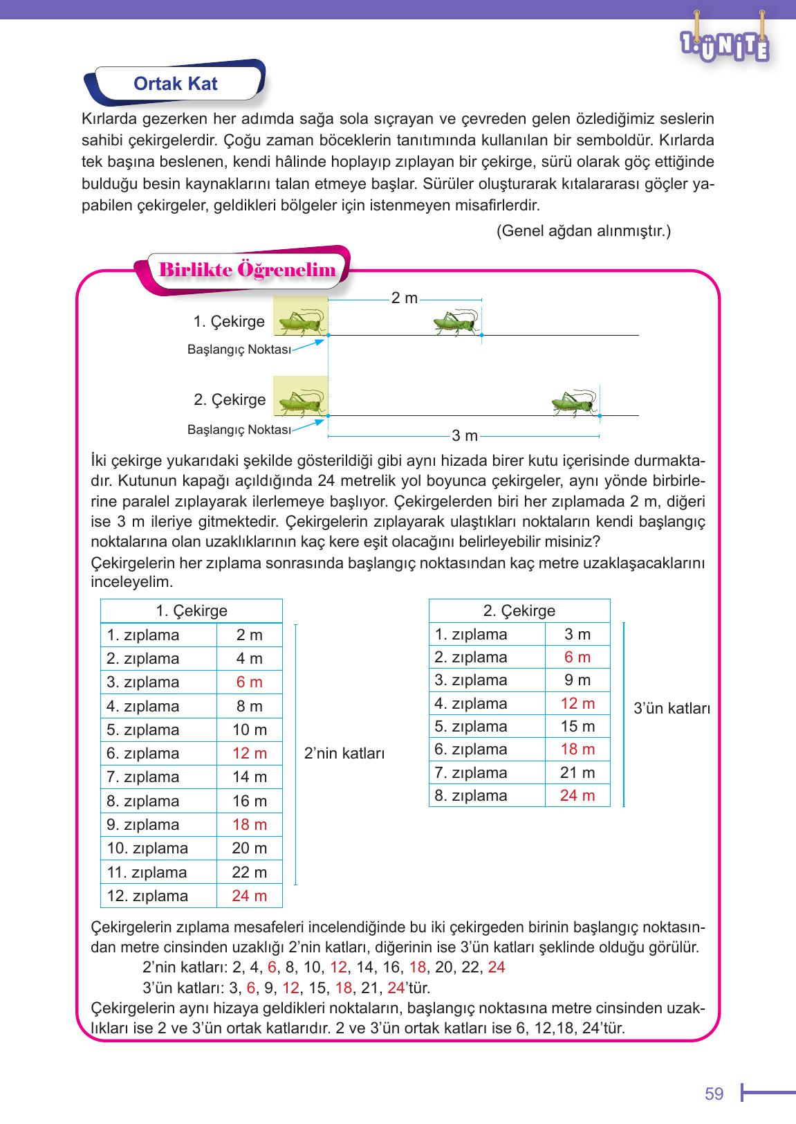 6. Sınıf Meb Yayınları Matematik Ders Kitabı Sayfa 59 Cevapları