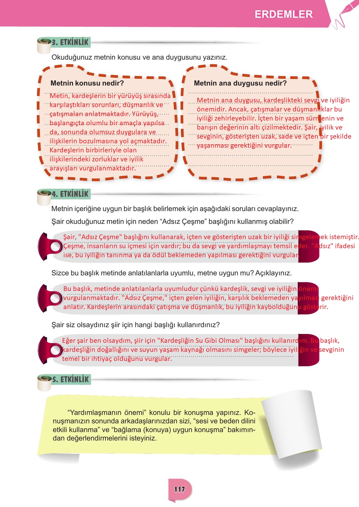6. Sınıf Meb Yayınları Türkçe Ders Kitabı Sayfa 117 Cevapları 6. Sınıf Meb Yayınları Türkçe Ders Kitabı Sayfa 117 Cevapları