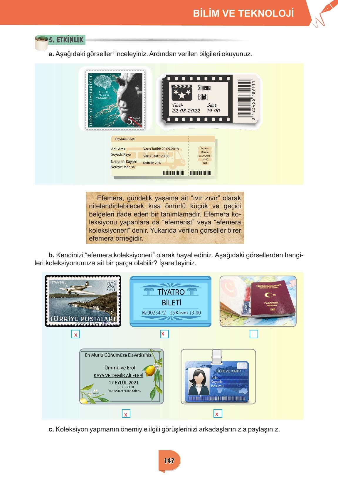 6. Sınıf Meb Yayınları Türkçe Ders Kitabı Sayfa 147 Cevapları