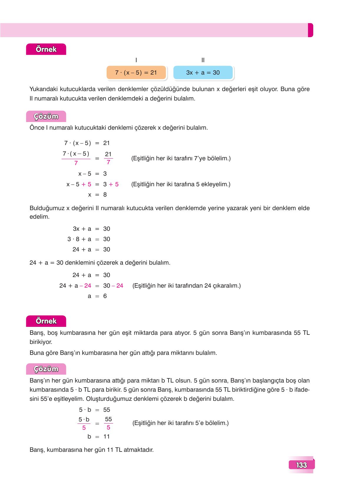 7. Sınıf Edat Yayınları Matematik Ders Kitabı Sayfa 133 Cevapları 7. Sınıf Edat Yayınları Matematik Ders Kitabı Sayfa 133 Cevapları