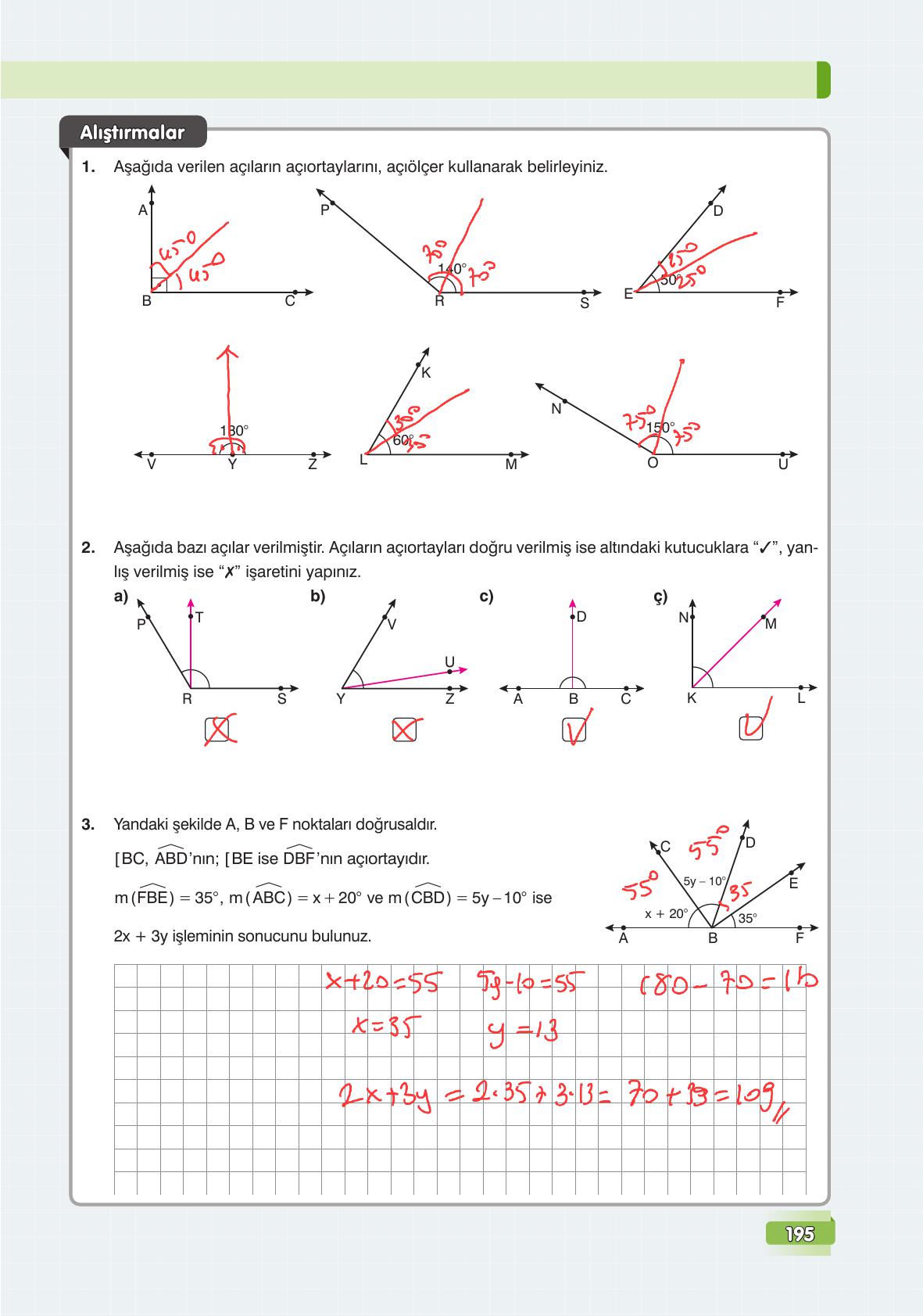 7. Sınıf Edat Yayınları Matematik Ders Kitabı Sayfa 195 Cevapları 7. Sınıf Edat Yayınları Matematik Ders Kitabı Sayfa 195 Cevapları