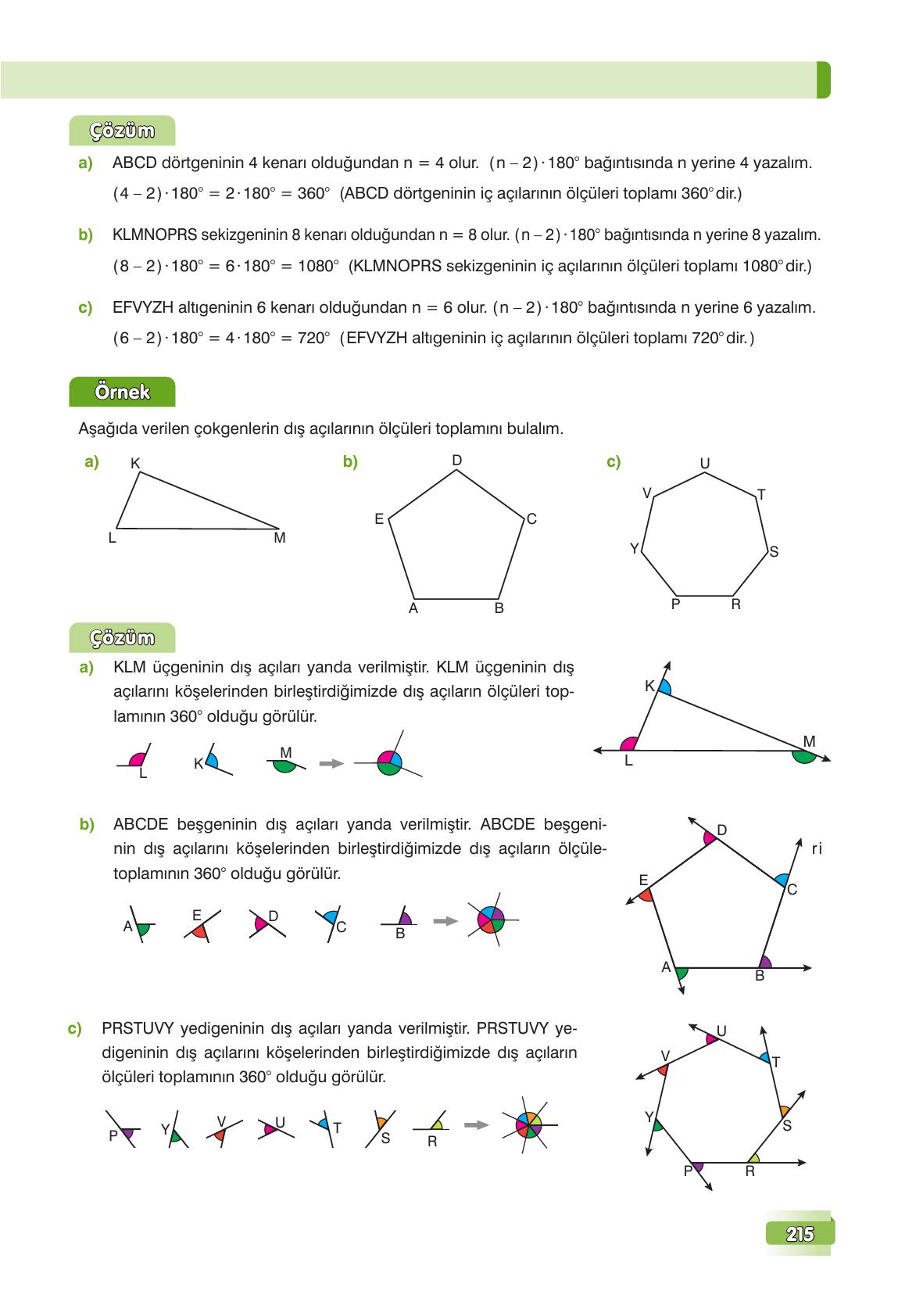 7. Sınıf Edat Yayınları Matematik Ders Kitabı Sayfa 215 Cevapları 7. Sınıf Edat Yayınları Matematik Ders Kitabı Sayfa 215 Cevapları