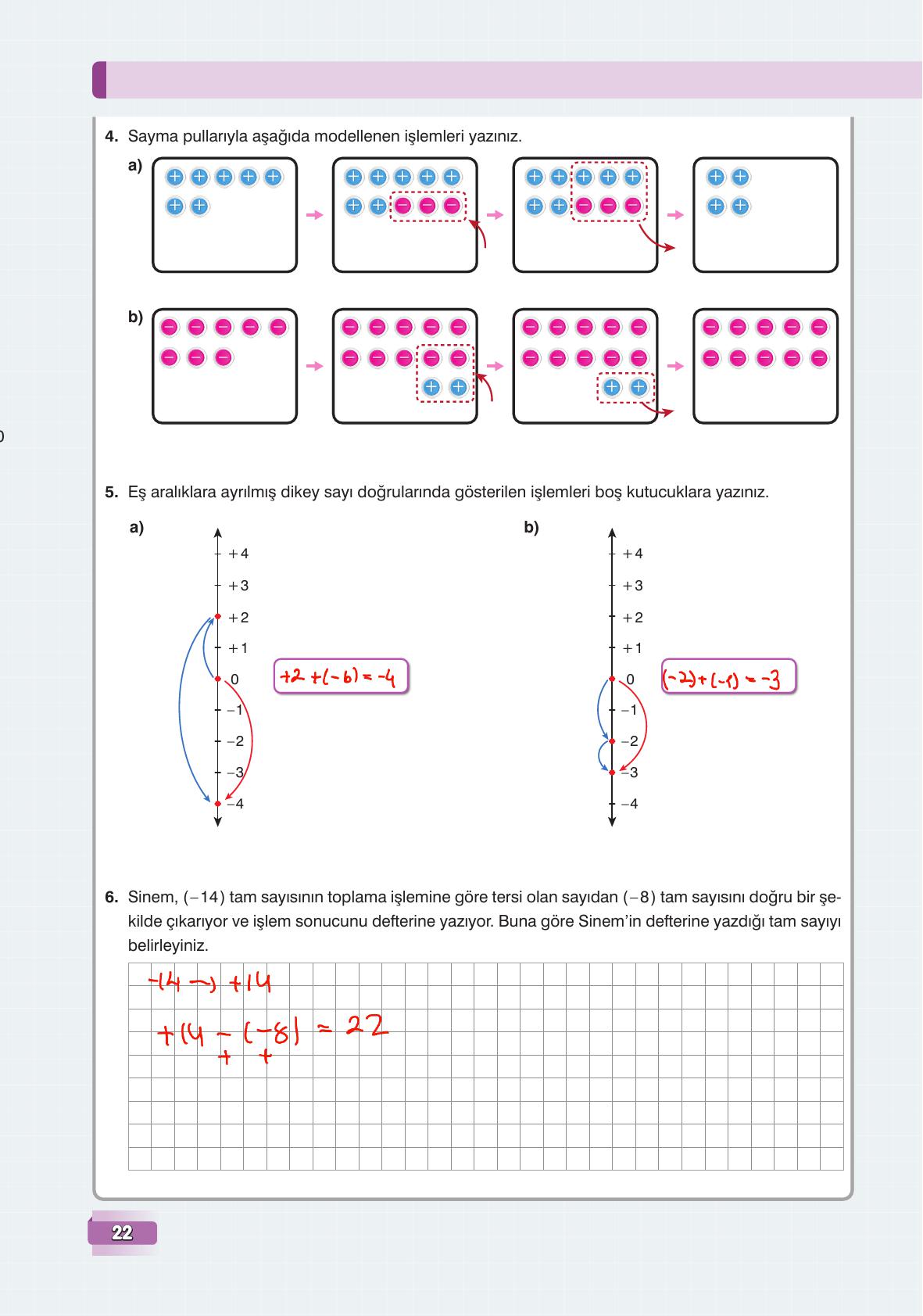 7. Sınıf Edat Yayınları Matematik Ders Kitabı Sayfa 22 Cevapları 7. Sınıf Edat Yayınları Matematik Ders Kitabı Sayfa 22 Cevapları
