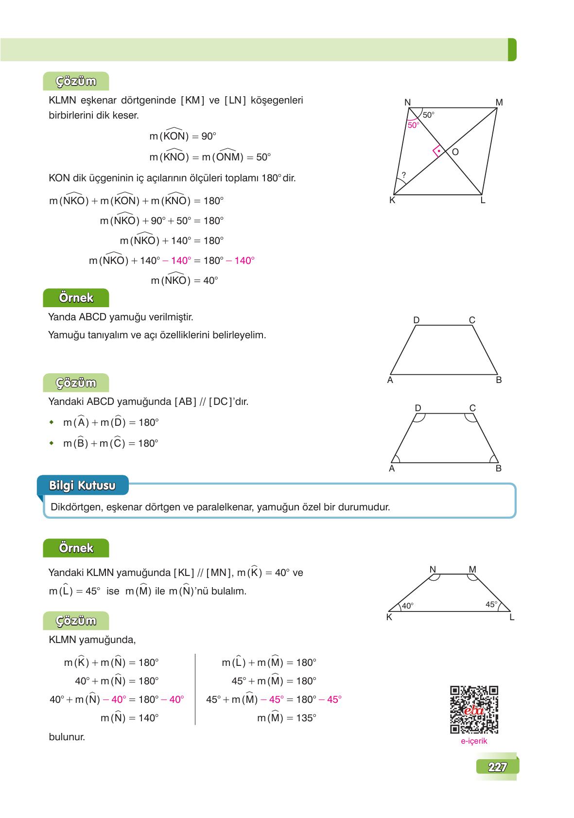 7. Sınıf Edat Yayınları Matematik Ders Kitabı Sayfa 227 Cevapları 7. Sınıf Edat Yayınları Matematik Ders Kitabı Sayfa 227 Cevapları