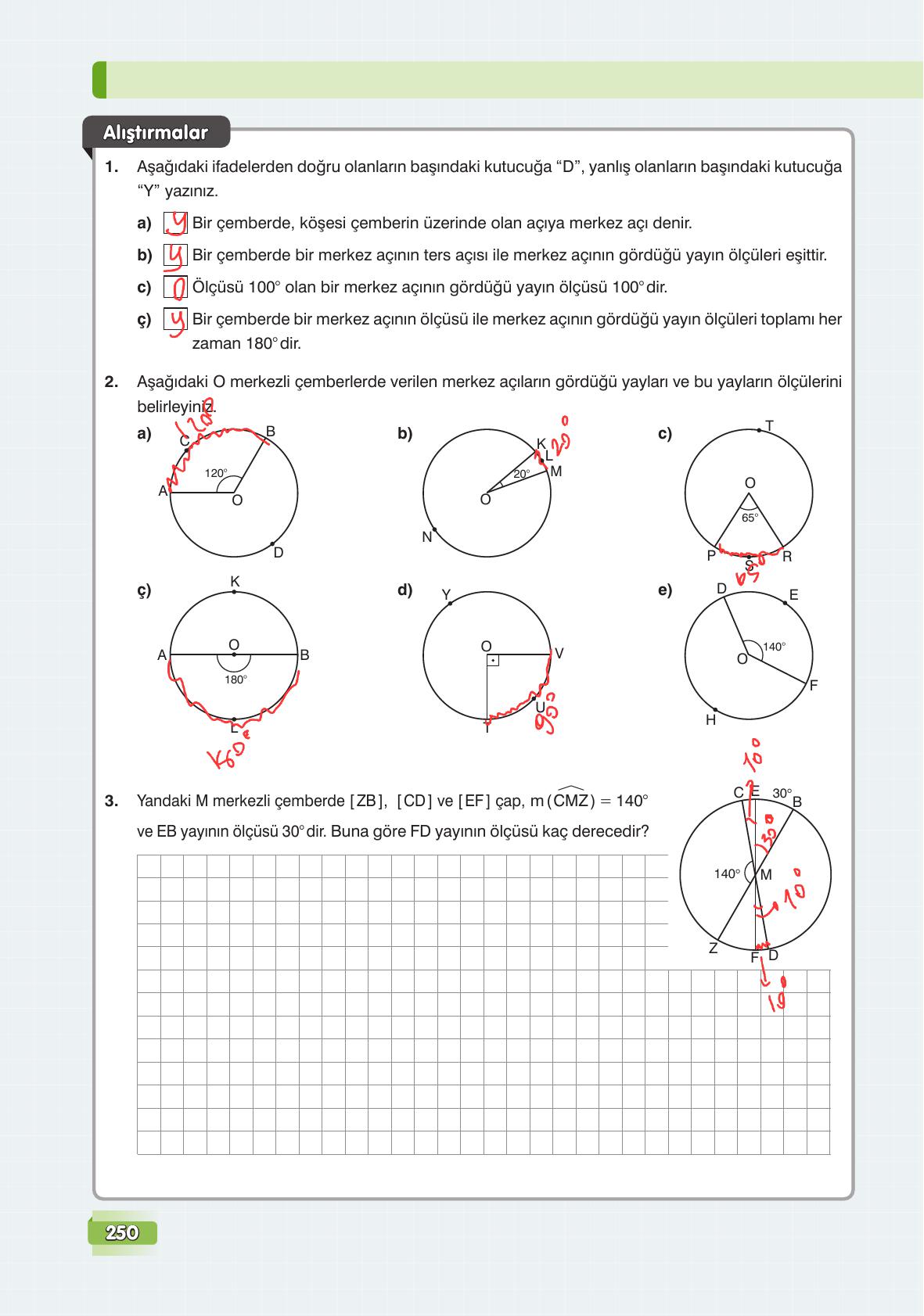 7. Sınıf Edat Yayınları Matematik Ders Kitabı Sayfa 250 Cevapları 7. Sınıf Edat Yayınları Matematik Ders Kitabı Sayfa 250 Cevapları