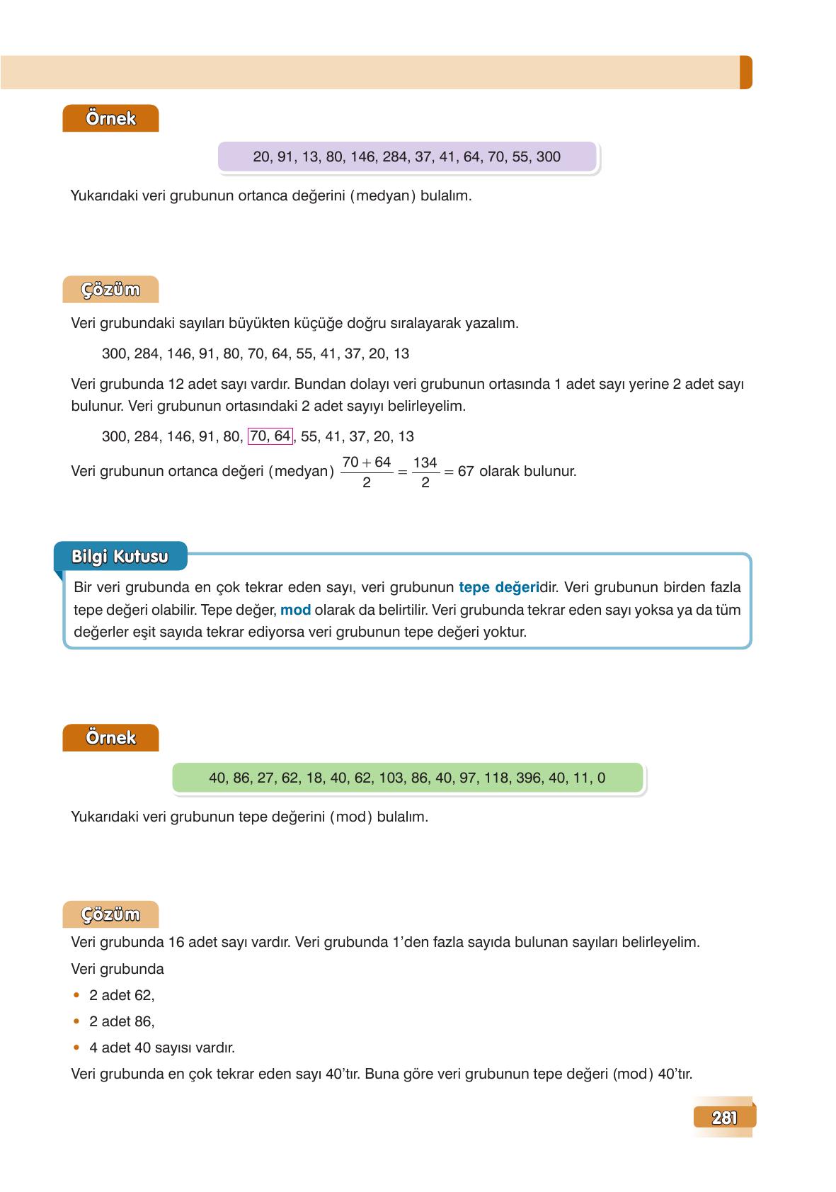 7. Sınıf Edat Yayınları Matematik Ders Kitabı Sayfa 281 Cevapları 7. Sınıf Edat Yayınları Matematik Ders Kitabı Sayfa 281 Cevapları