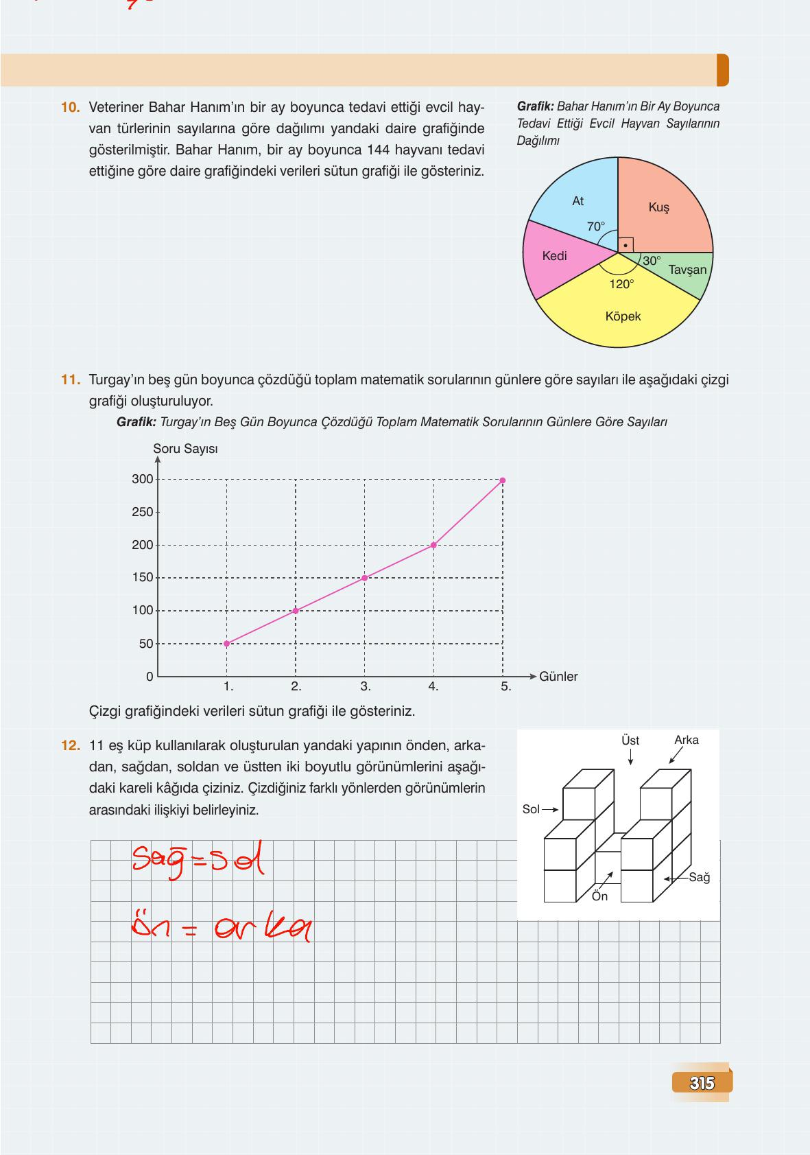 7. Sınıf Edat Yayınları Matematik Ders Kitabı Sayfa 315 Cevapları 7. Sınıf Edat Yayınları Matematik Ders Kitabı Sayfa 315 Cevapları