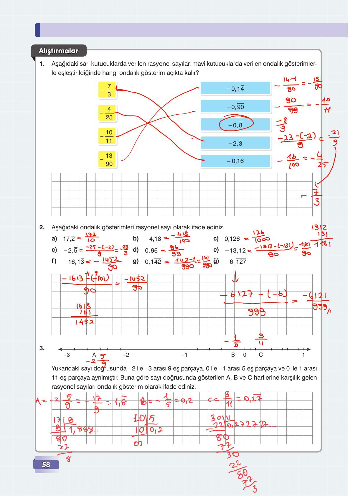 7. Sınıf Edat Yayınları Matematik Ders Kitabı Sayfa 58 Cevapları 7. Sınıf Edat Yayınları Matematik Ders Kitabı Sayfa 58 Cevapları