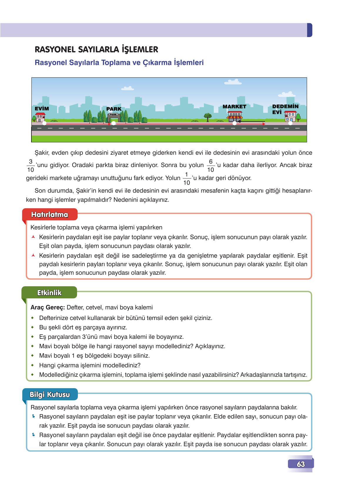 7. Sınıf Edat Yayınları Matematik Ders Kitabı Sayfa 63 Cevapları 7. Sınıf Edat Yayınları Matematik Ders Kitabı Sayfa 63 Cevapları