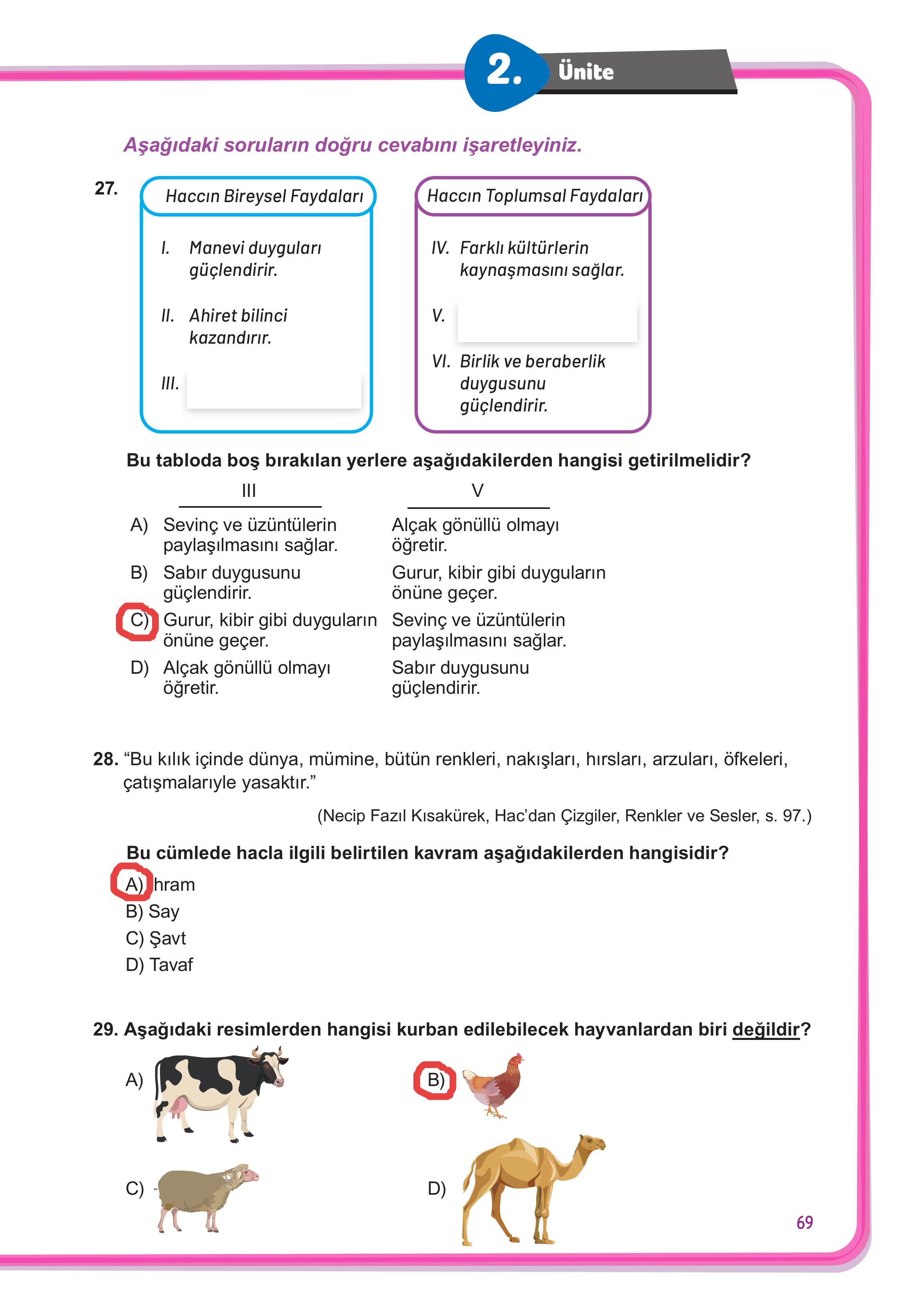 7. Sınıf Meb Yayınları Din Kültürü Ve Ahlak Bilgisi Ders Kitabı Sayfa 69 Cevapları 7. Sınıf Meb Yayınları Din Kültürü Ve Ahlak Bilgisi Ders Kitabı Sayfa 69 Cevapları