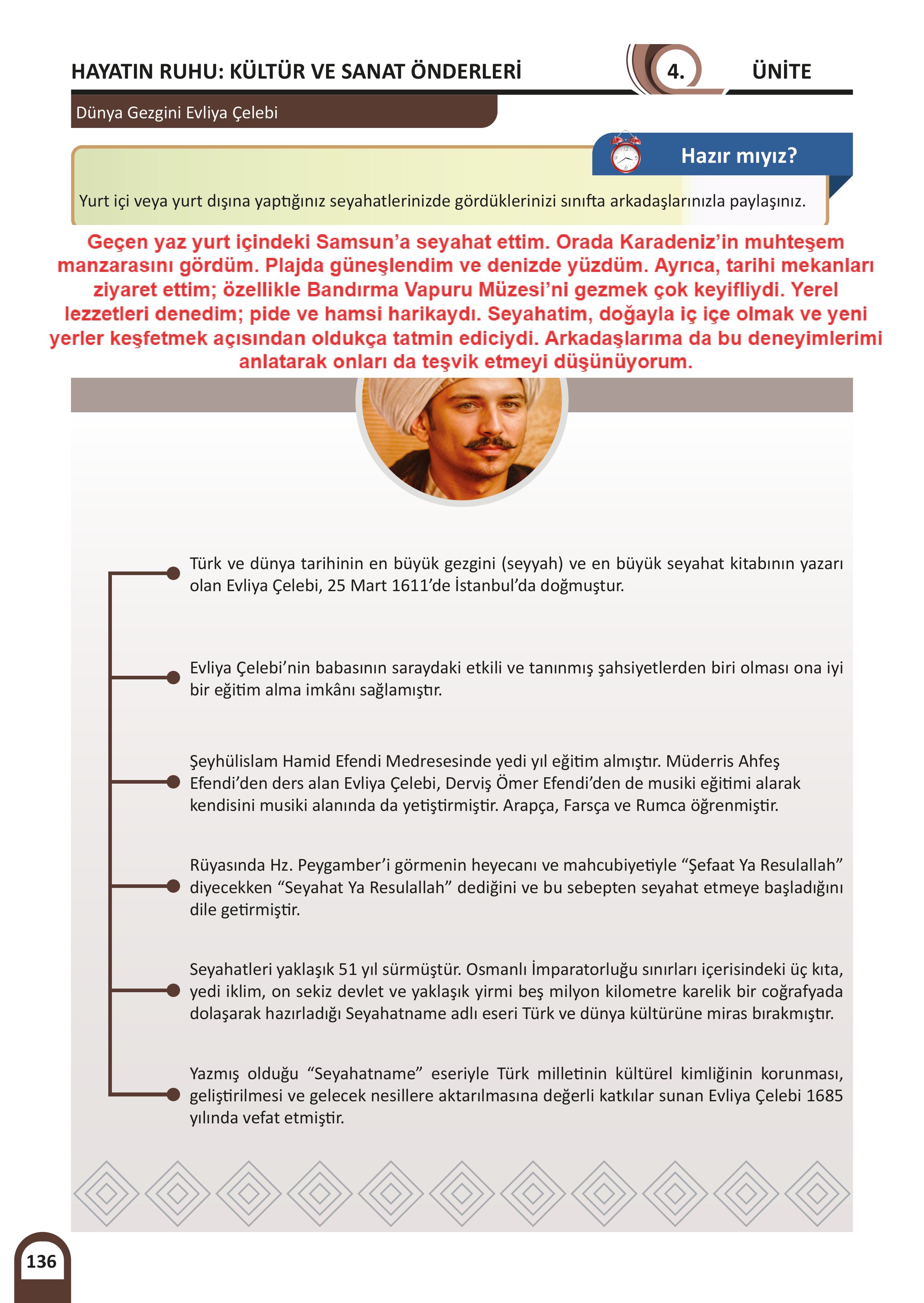 7. Sınıf Meb Yayınları Kültür Ve Medeniyetimize Yön Verenler Ders Kitabı Sayfa 137 Cevapları