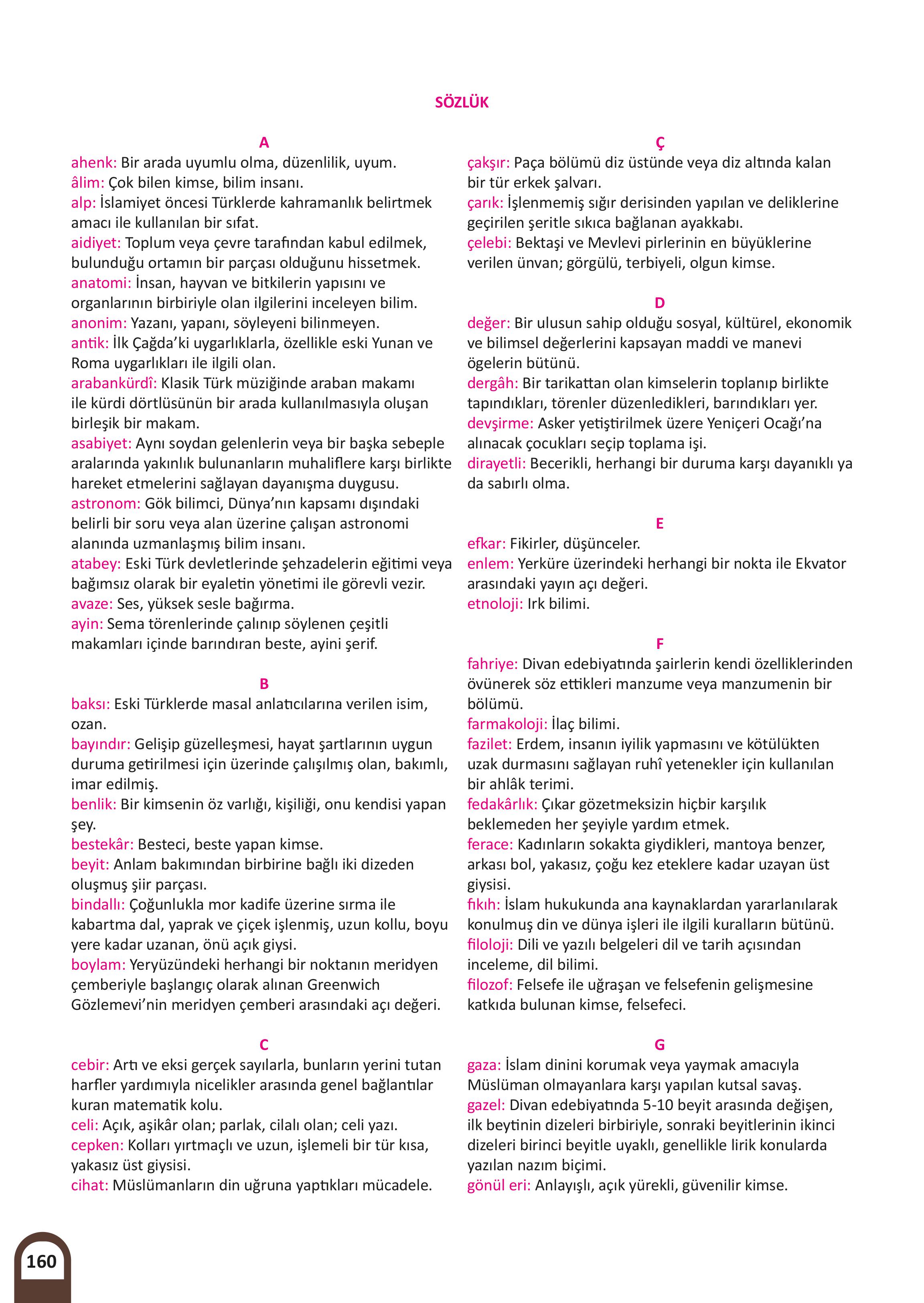 7. Sınıf Meb Yayınları Kültür Ve Medeniyetimize Yön Verenler Ders Kitabı Sayfa 161 Cevapları