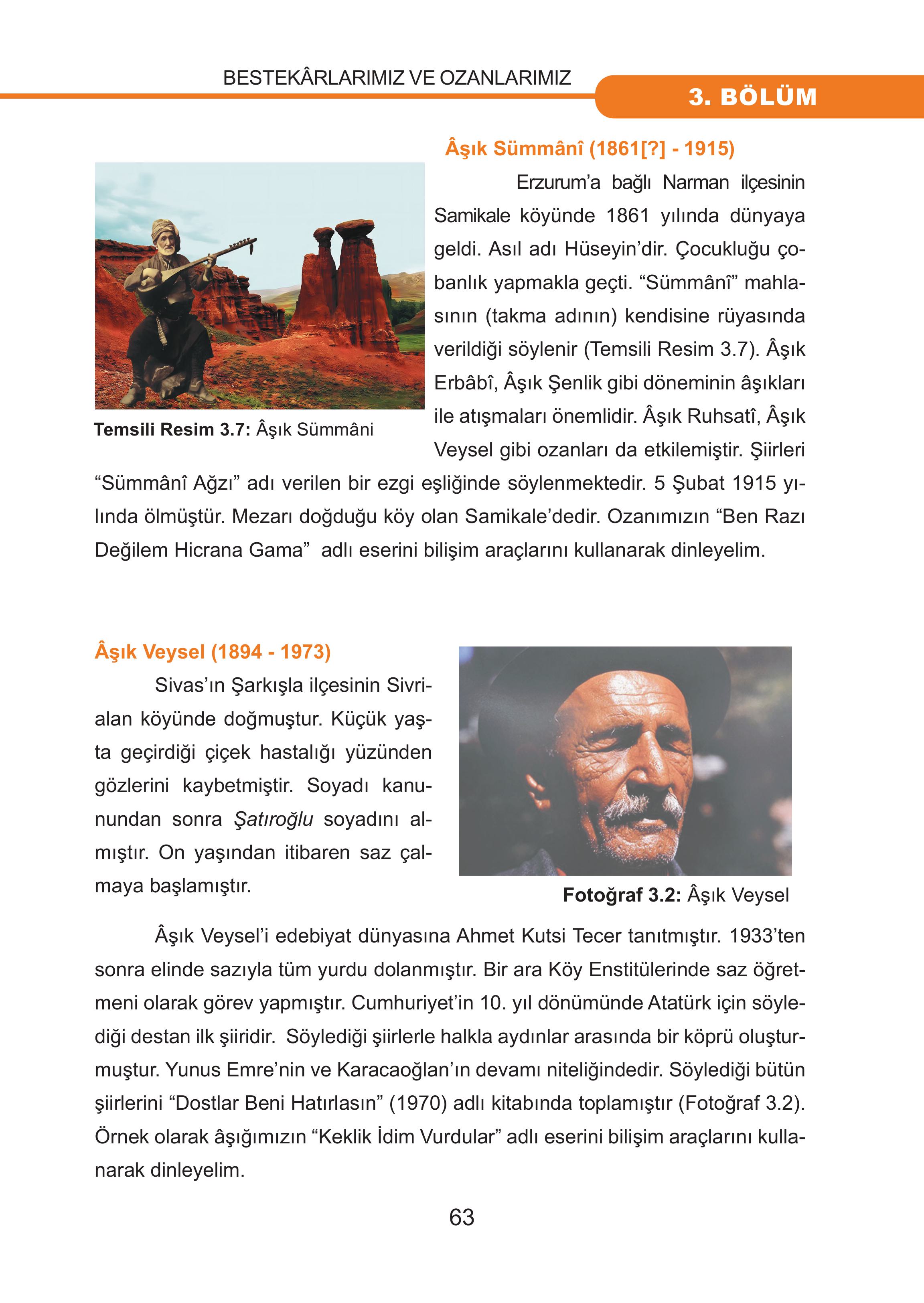 7. Sınıf Meb Yayınları Müzik Ders Kitabı Sayfa 63 Cevapları