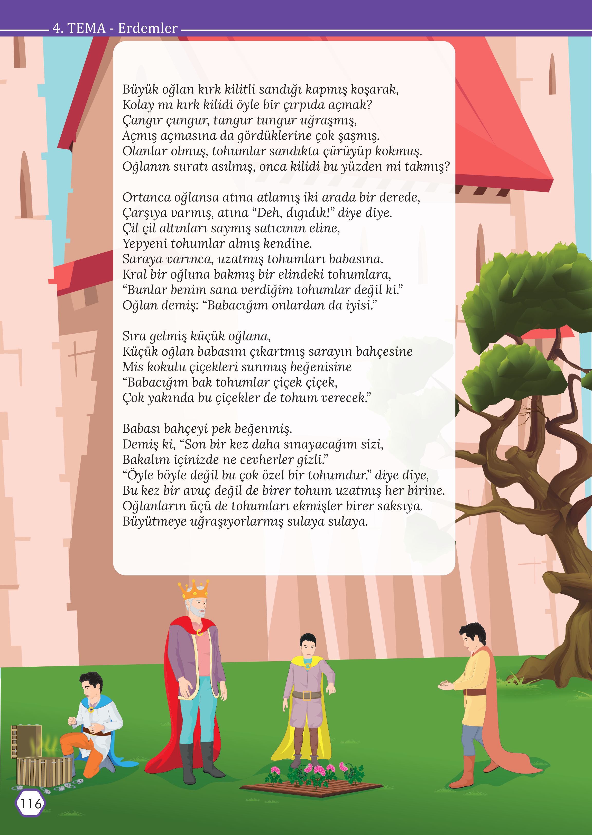 7. Sınıf Meb Yayınları Türkçe Ders Kitabı Sayfa 116 Cevapları