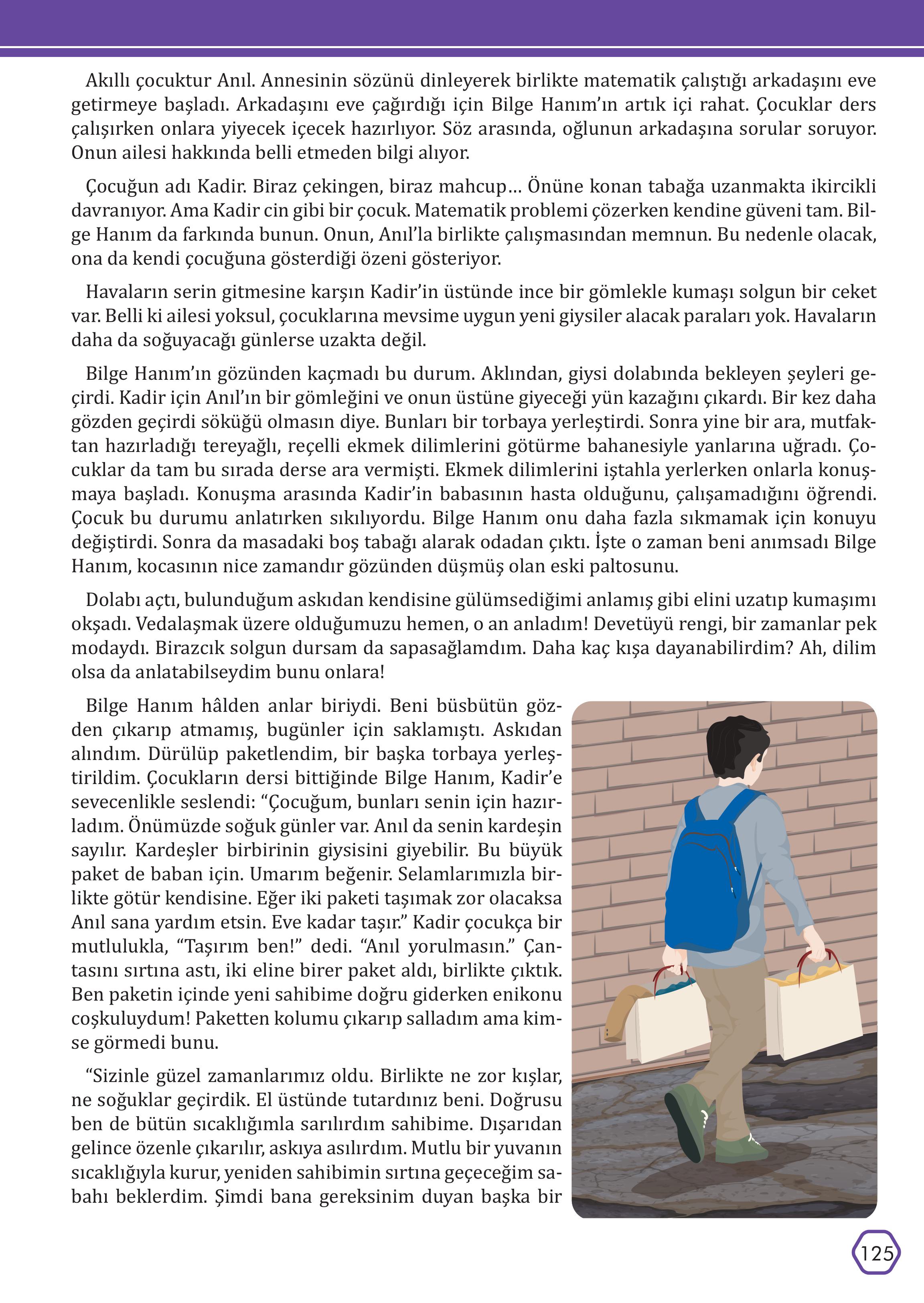 7. Sınıf Meb Yayınları Türkçe Ders Kitabı Sayfa 125 Cevapları