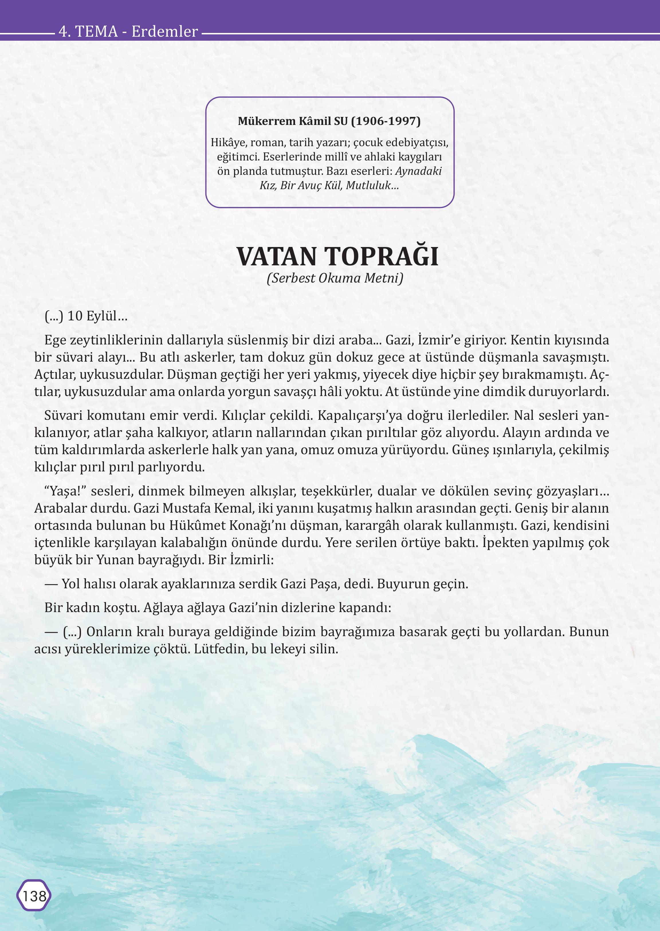 7. Sınıf Meb Yayınları Türkçe Ders Kitabı Sayfa 138 Cevapları