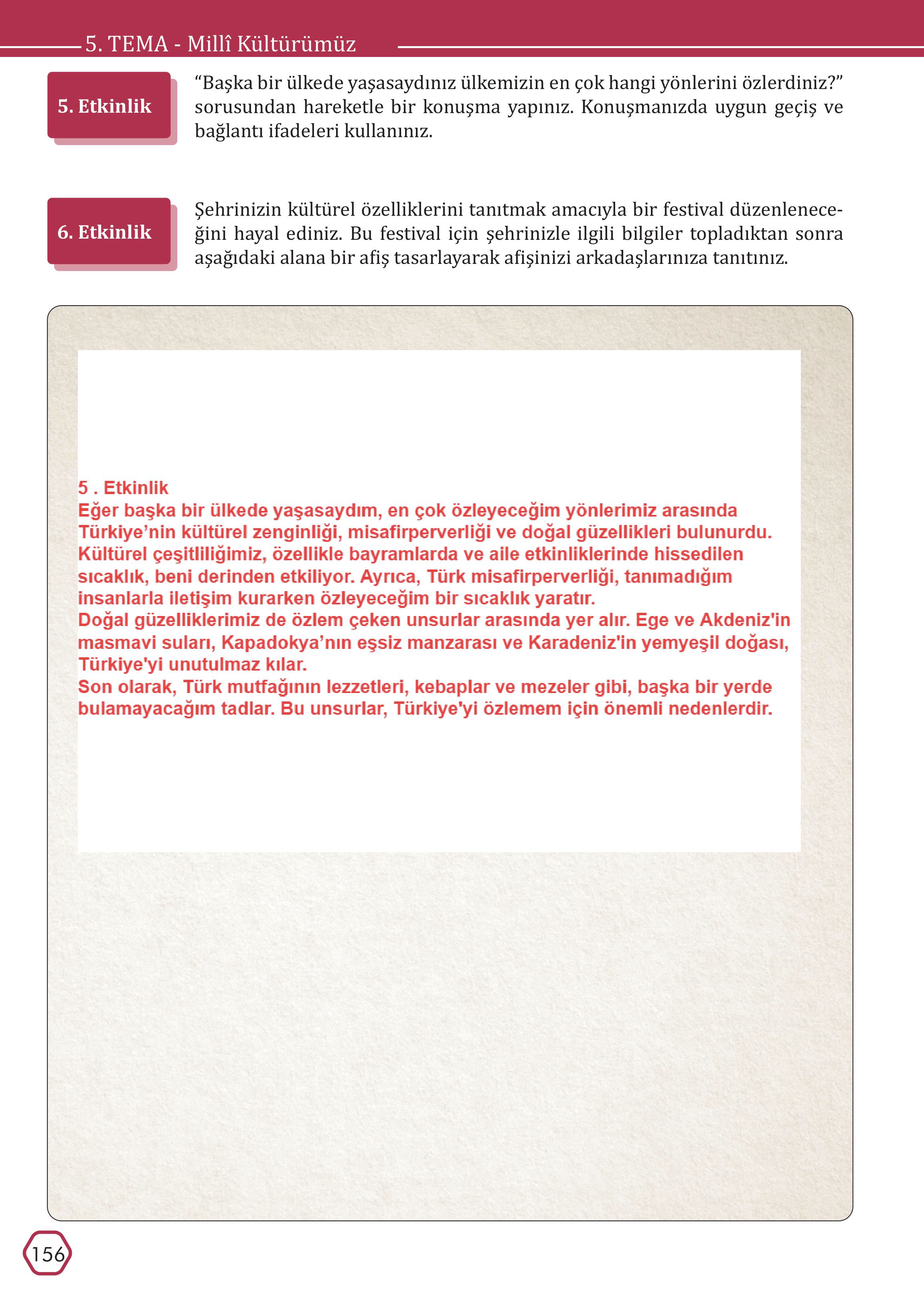 7. Sınıf Meb Yayınları Türkçe Ders Kitabı Sayfa 156 Cevapları 7. Sınıf Meb Yayınları Türkçe Ders Kitabı Sayfa 156 Cevapları