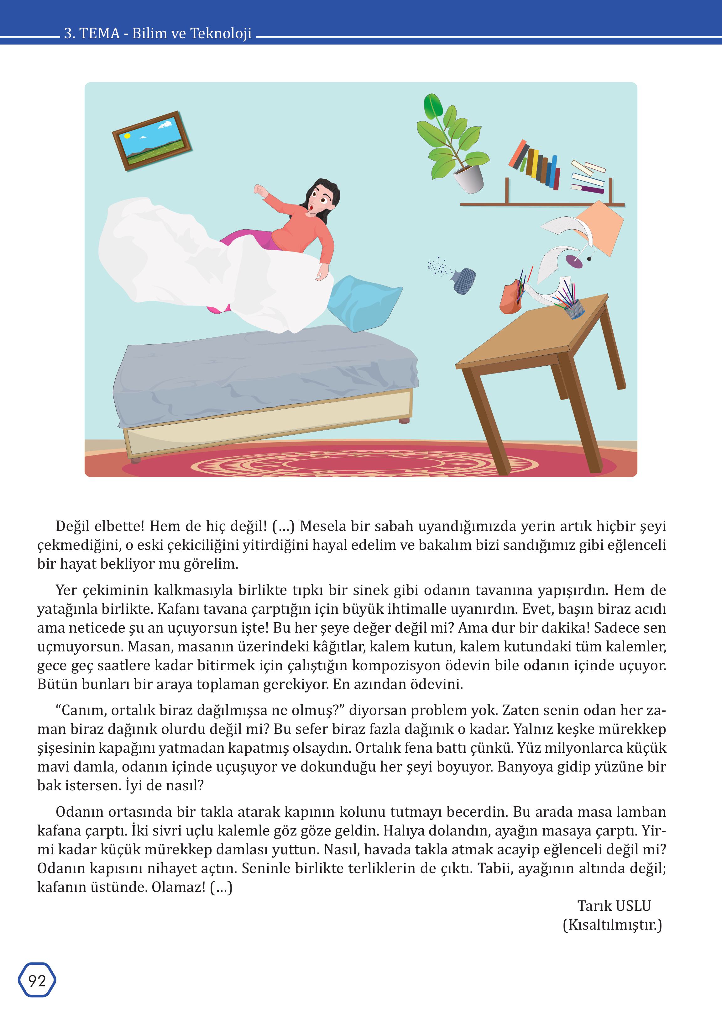 7. Sınıf Meb Yayınları Türkçe Ders Kitabı Sayfa 92 Cevapları