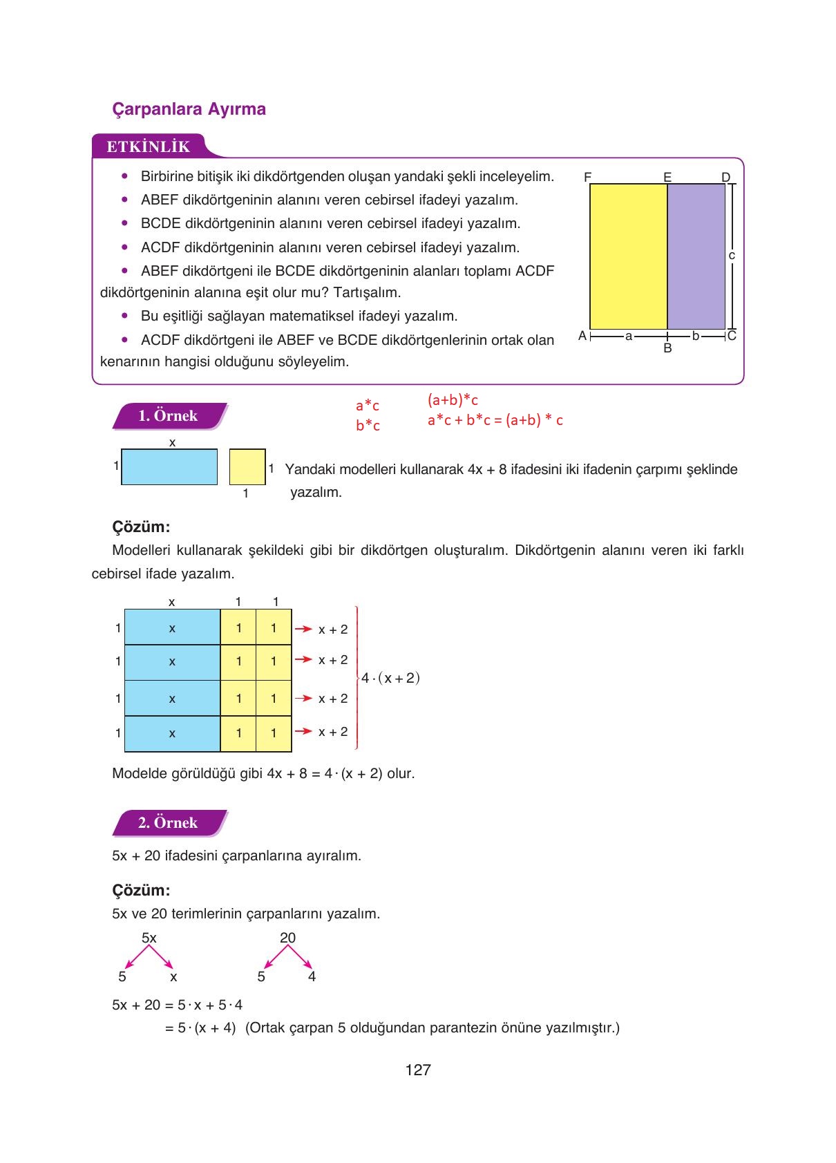 8. Sınıf Ada Yayıncılık Matematik Ders Kitabı Sayfa 127 Cevapları 8. Sınıf Ada Yayıncılık Matematik Ders Kitabı Sayfa 127 Cevapları