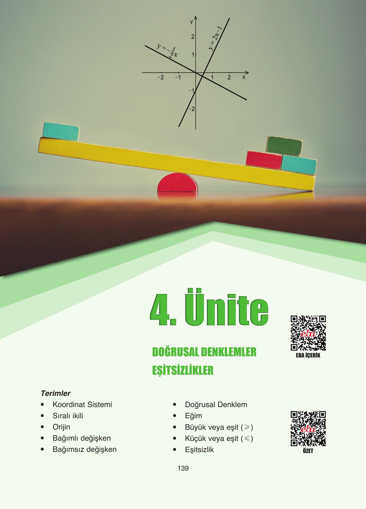 8. Sınıf Ada Yayıncılık Matematik Ders Kitabı Sayfa 139 Cevapları