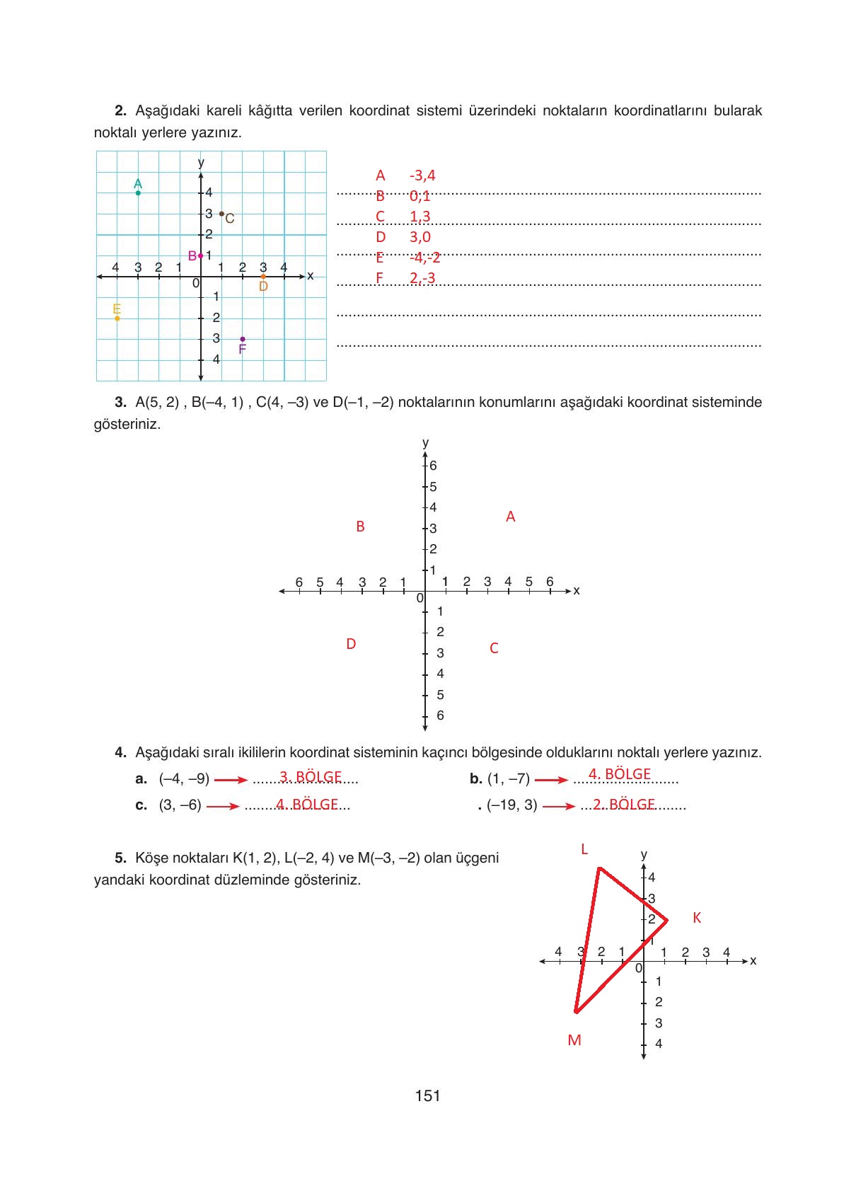 8. Sınıf Ada Yayıncılık Matematik Ders Kitabı Sayfa 151 Cevapları
