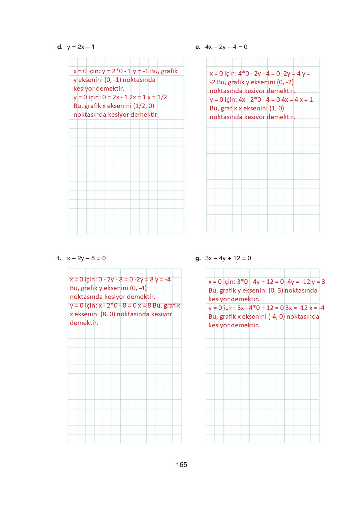 8. Sınıf Ada Yayıncılık Matematik Ders Kitabı Sayfa 165 Cevapları