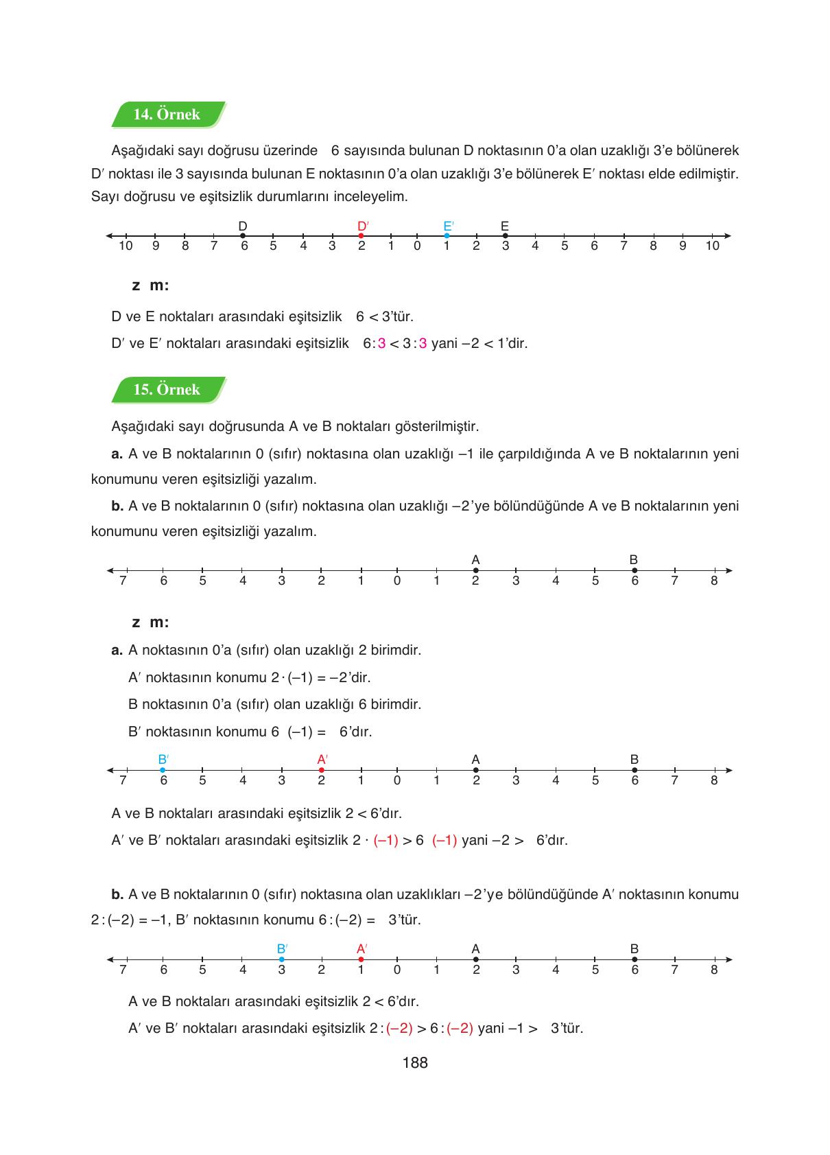 8. Sınıf Ada Yayıncılık Matematik Ders Kitabı Sayfa 188 Cevapları