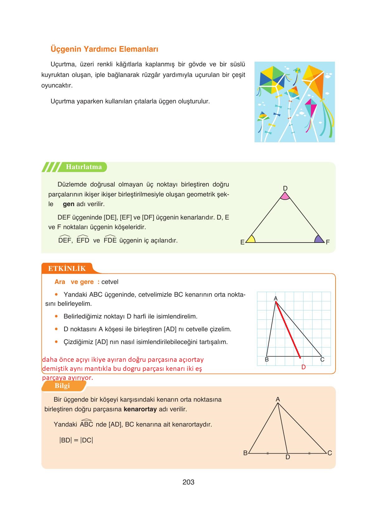 8. Sınıf Ada Yayıncılık Matematik Ders Kitabı Sayfa 203 Cevapları