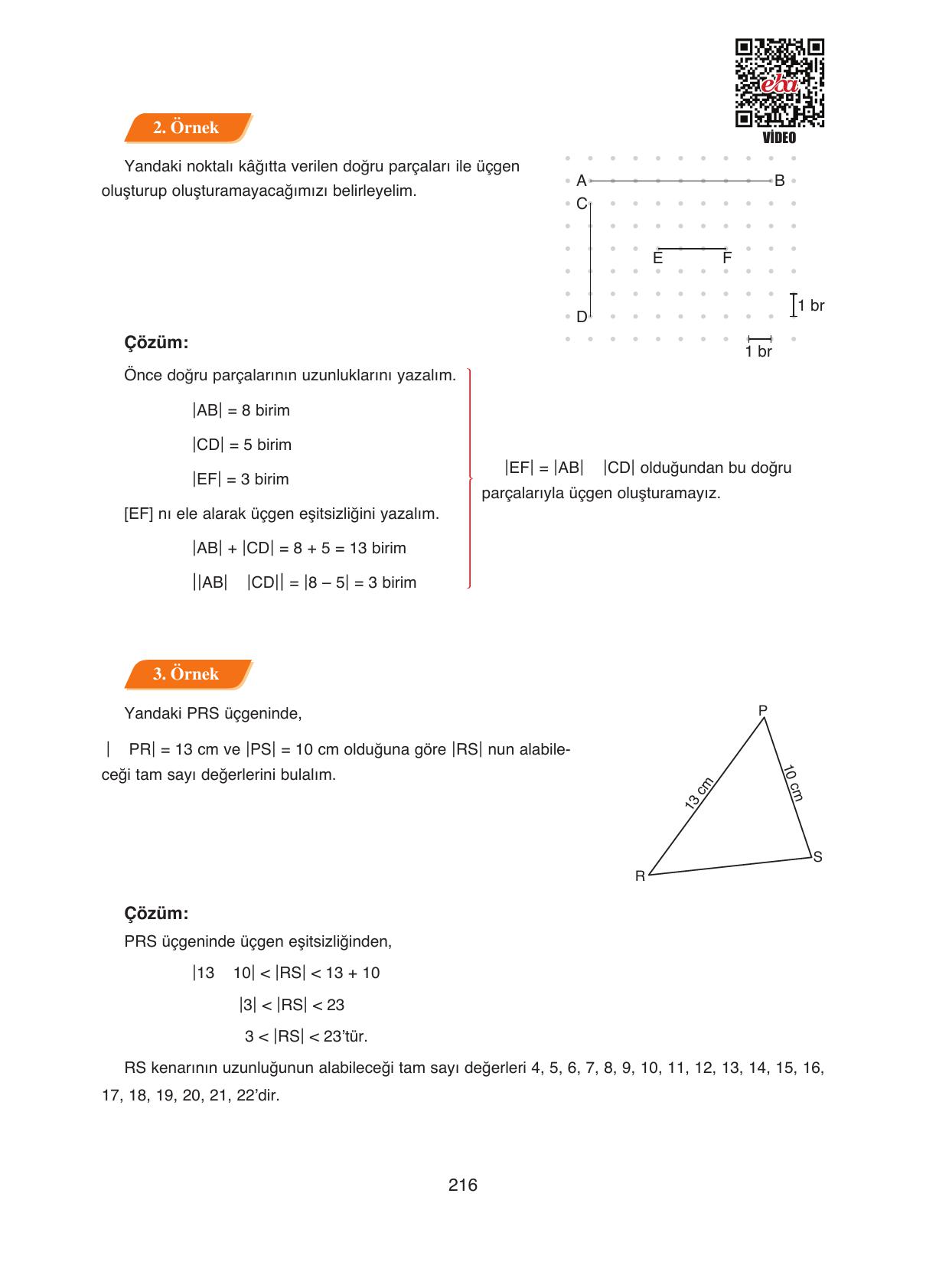 8. Sınıf Ada Yayıncılık Matematik Ders Kitabı Sayfa 216 Cevapları