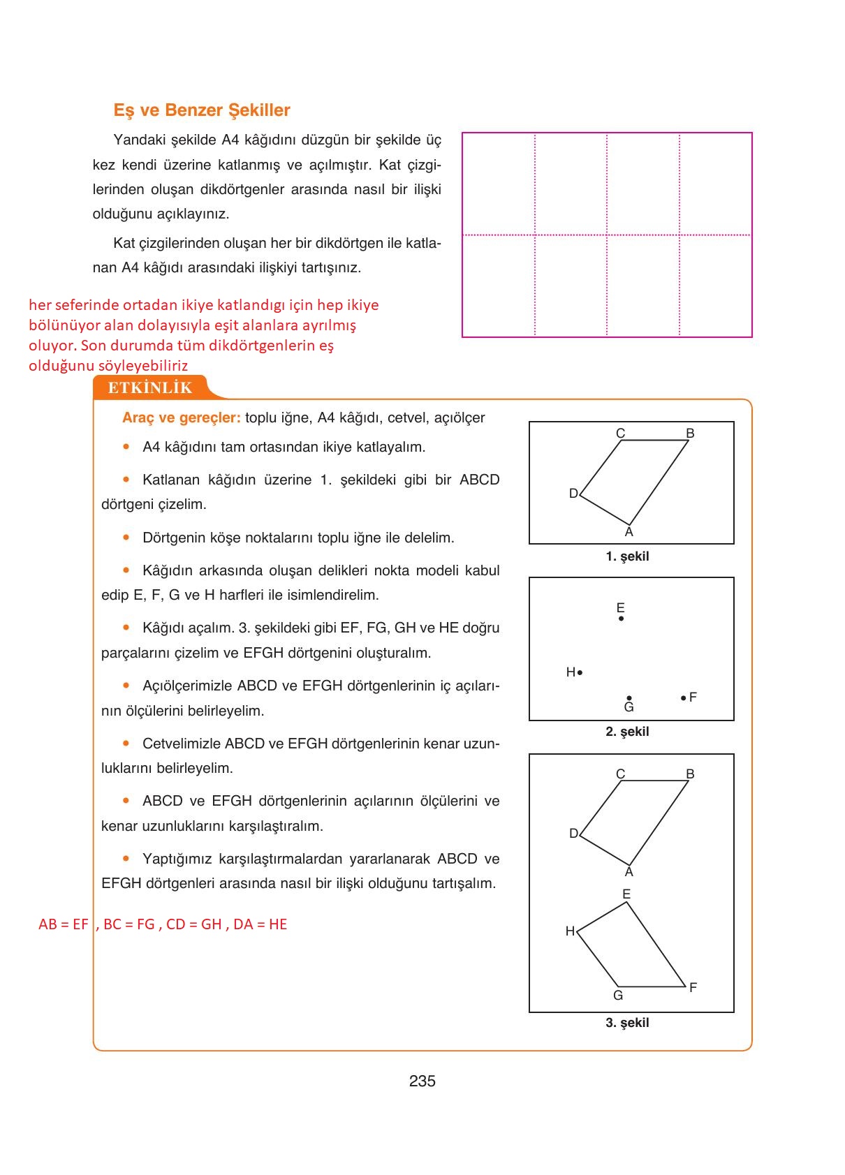 8. Sınıf Ada Yayıncılık Matematik Ders Kitabı Sayfa 235 Cevapları 8. Sınıf Ada Yayıncılık Matematik Ders Kitabı Sayfa 235 Cevapları