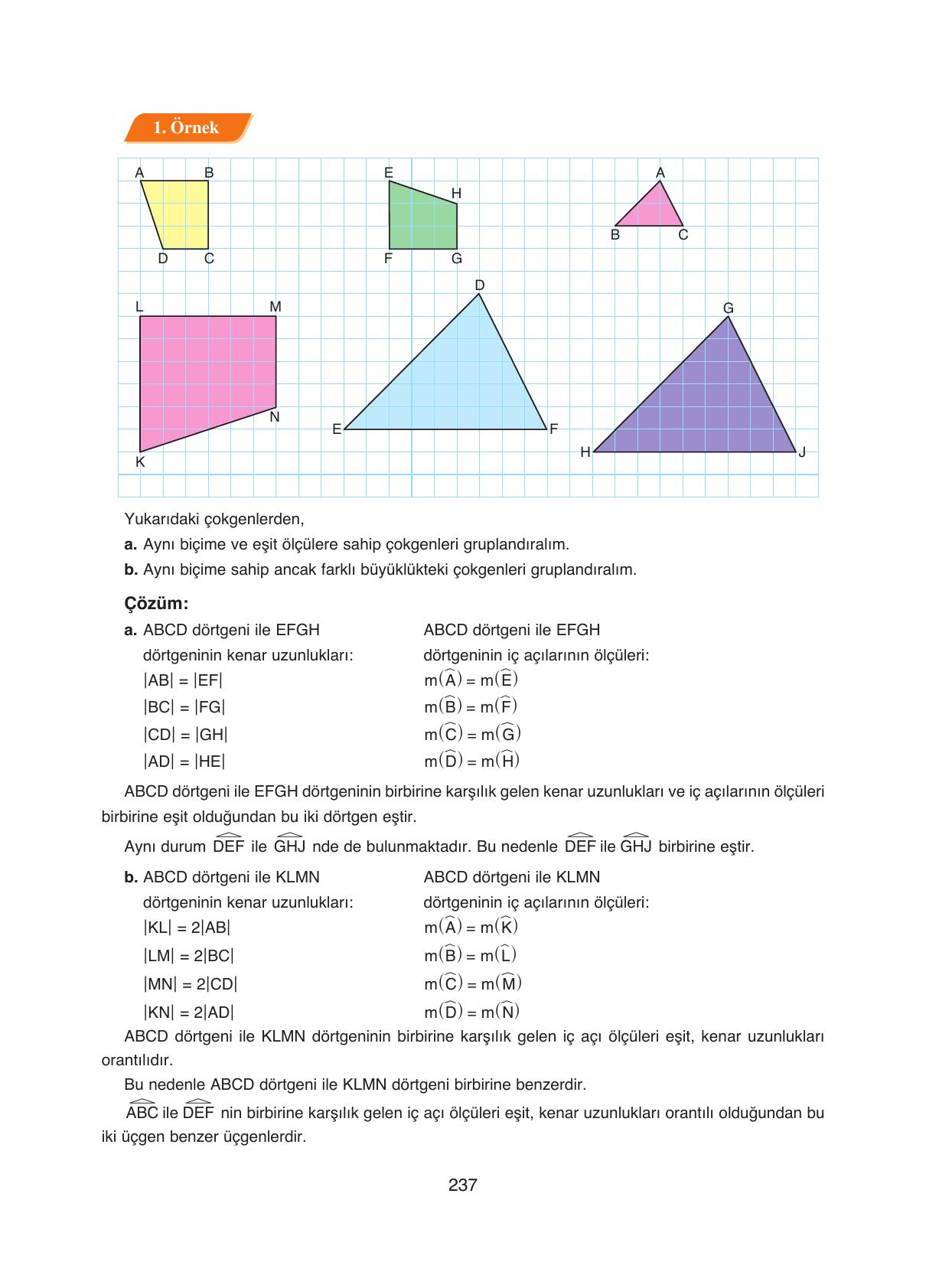 8. Sınıf Ada Yayıncılık Matematik Ders Kitabı Sayfa 237 Cevapları