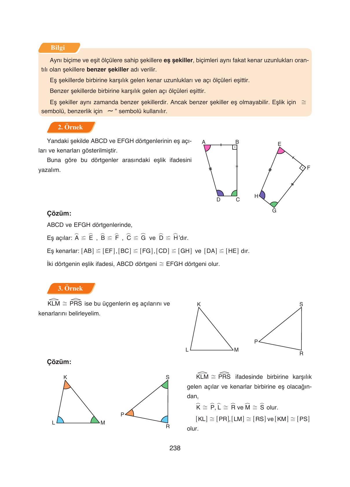 8. Sınıf Ada Yayıncılık Matematik Ders Kitabı Sayfa 238 Cevapları
