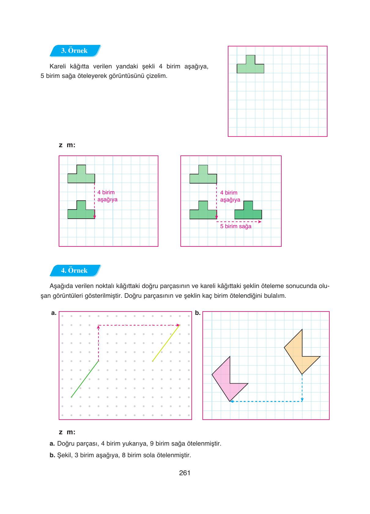 8. Sınıf Ada Yayıncılık Matematik Ders Kitabı Sayfa 261 Cevapları