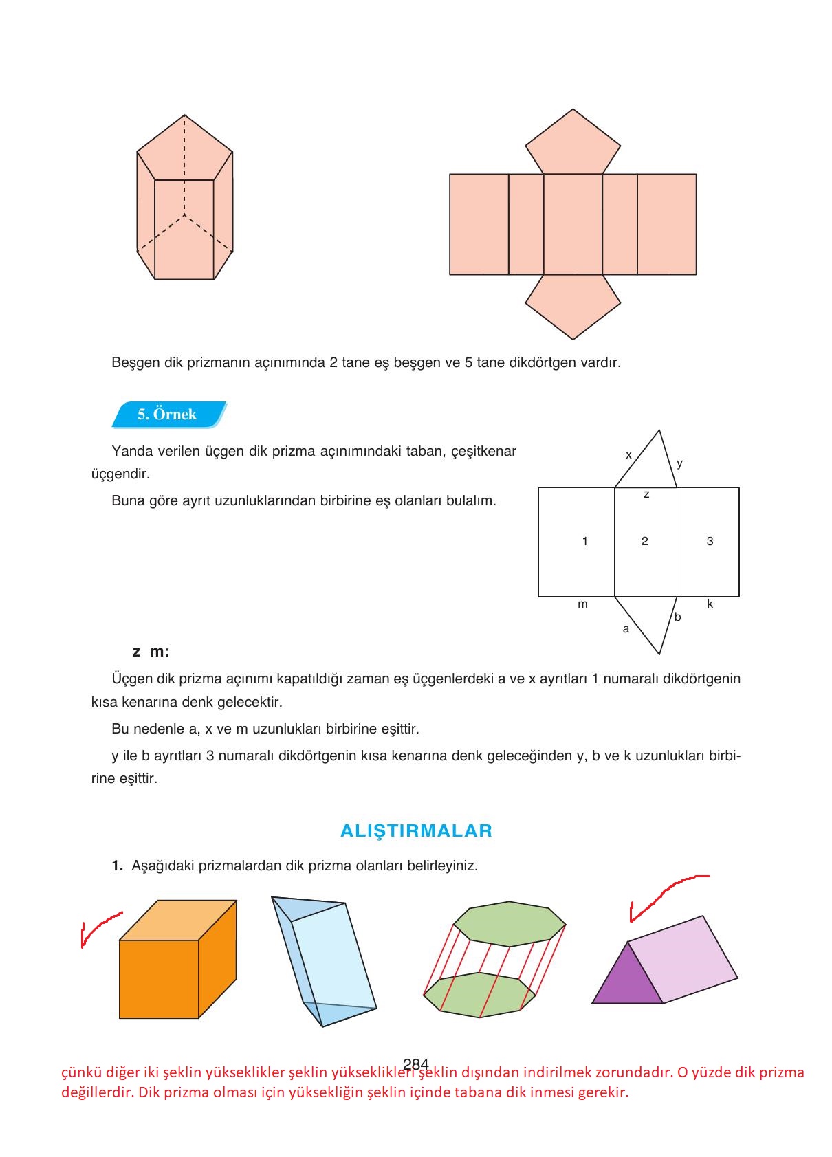 8. Sınıf Ada Yayıncılık Matematik Ders Kitabı Sayfa 284 Cevapları 8. Sınıf Ada Yayıncılık Matematik Ders Kitabı Sayfa 284 Cevapları
