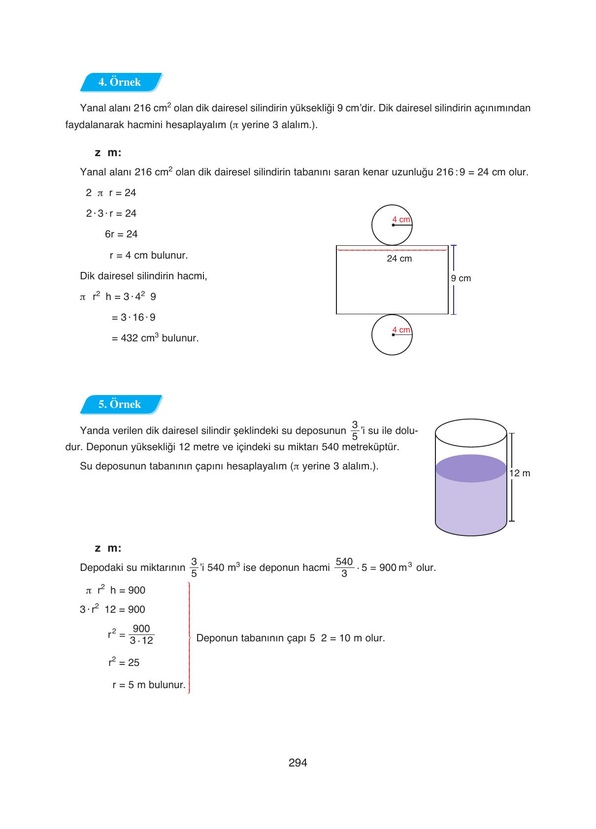 8. Sınıf Ada Yayıncılık Matematik Ders Kitabı Sayfa 294 Cevapları 8. Sınıf Ada Yayıncılık Matematik Ders Kitabı Sayfa 294 Cevapları