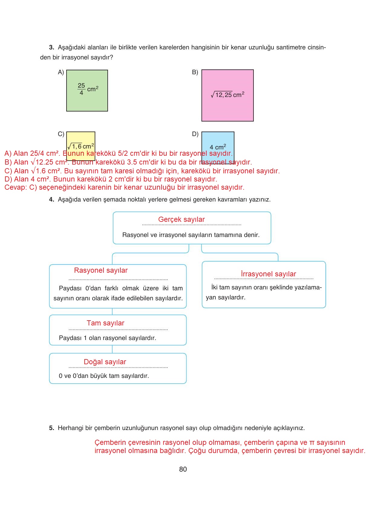 8. Sınıf Ada Yayıncılık Matematik Ders Kitabı Sayfa 80 Cevapları