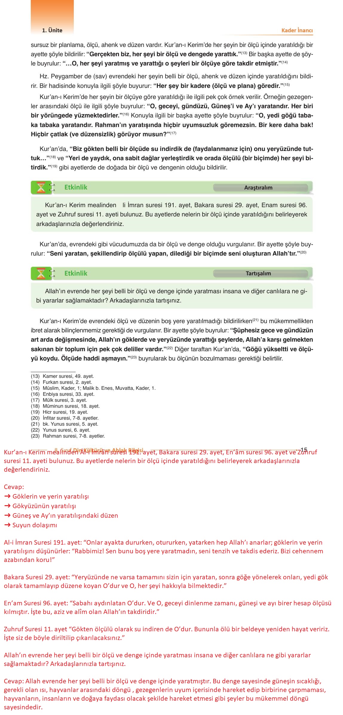 8. Sınıf Gezegen Yayıncılık Din Kültürü Ve Ahlak Bilgisi Ders Kitabı Sayfa 15 Cevapları 8. Sınıf Gezegen Yayıncılık Din Kültürü Ve Ahlak Bilgisi Ders Kitabı Sayfa 15 Cevapları